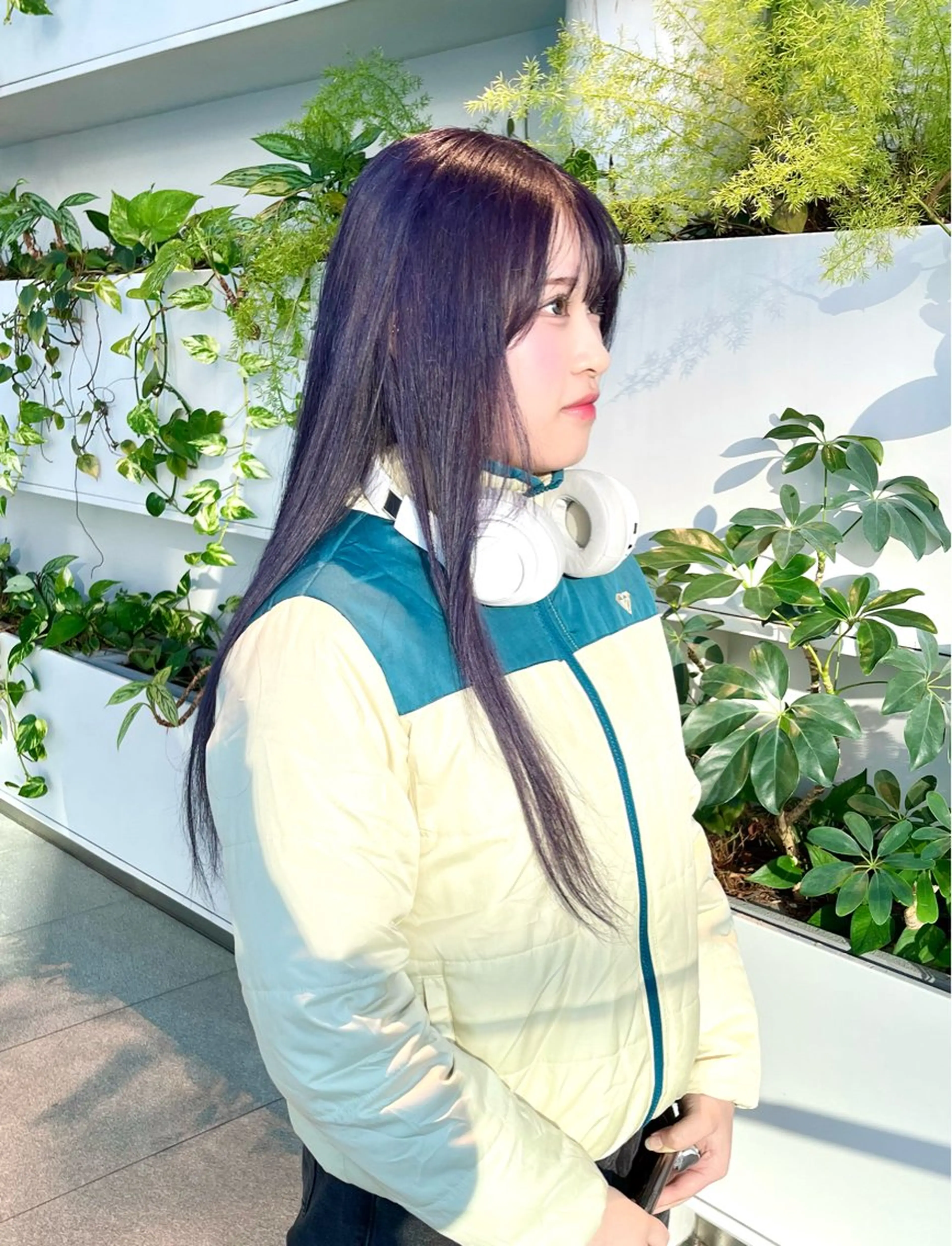 ロング カラー つぼみ/パーマ ／レイヤー／ボブのヘアスタイル