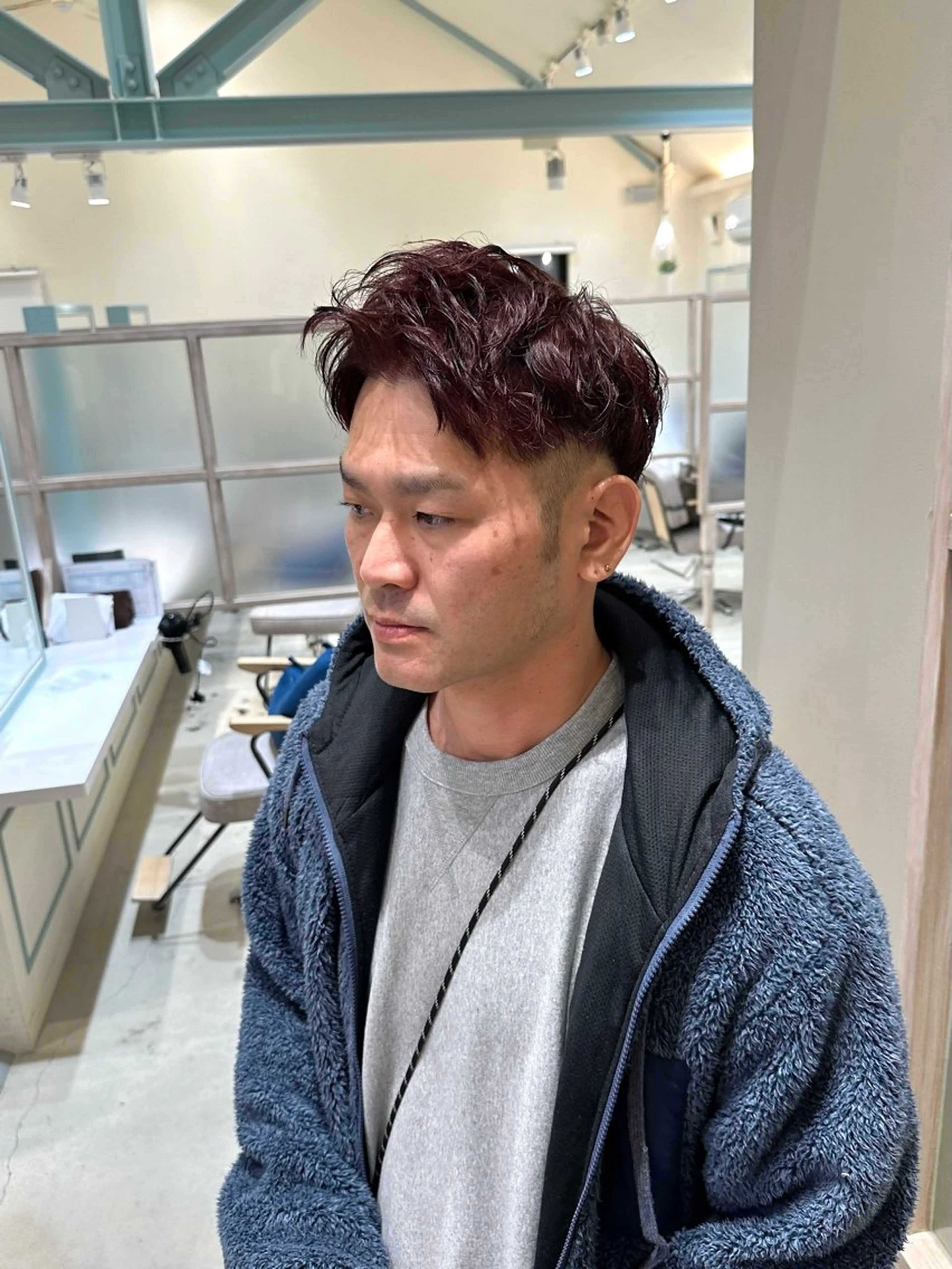 カラー メンズ レッドカラー N,SOL / 岩上 新大のヘアスタイル