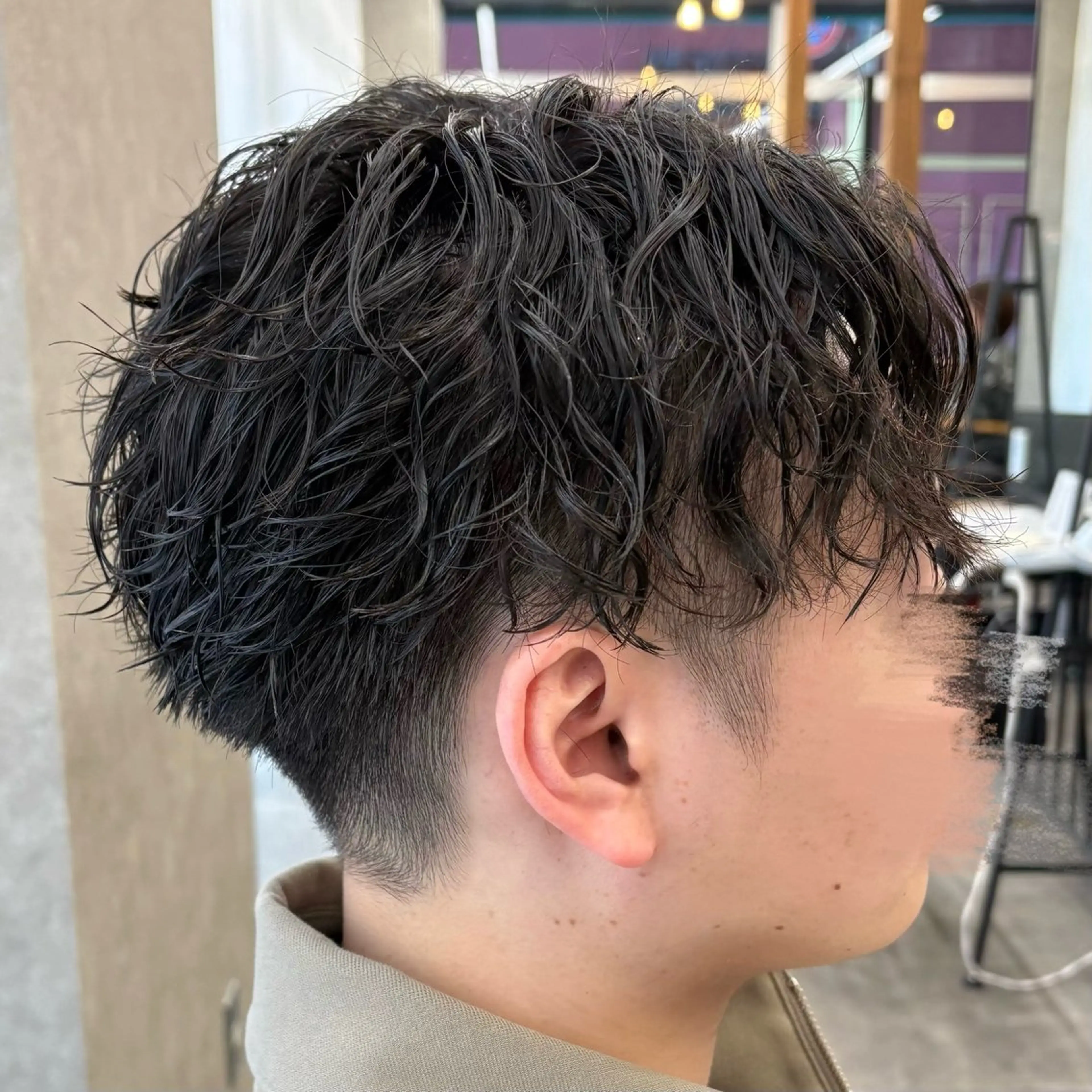 ショート パーマ メンズ メンズパーマ スパイラルパーマ カット パーマ いちか🤍 COQU千葉のヘアスタイル