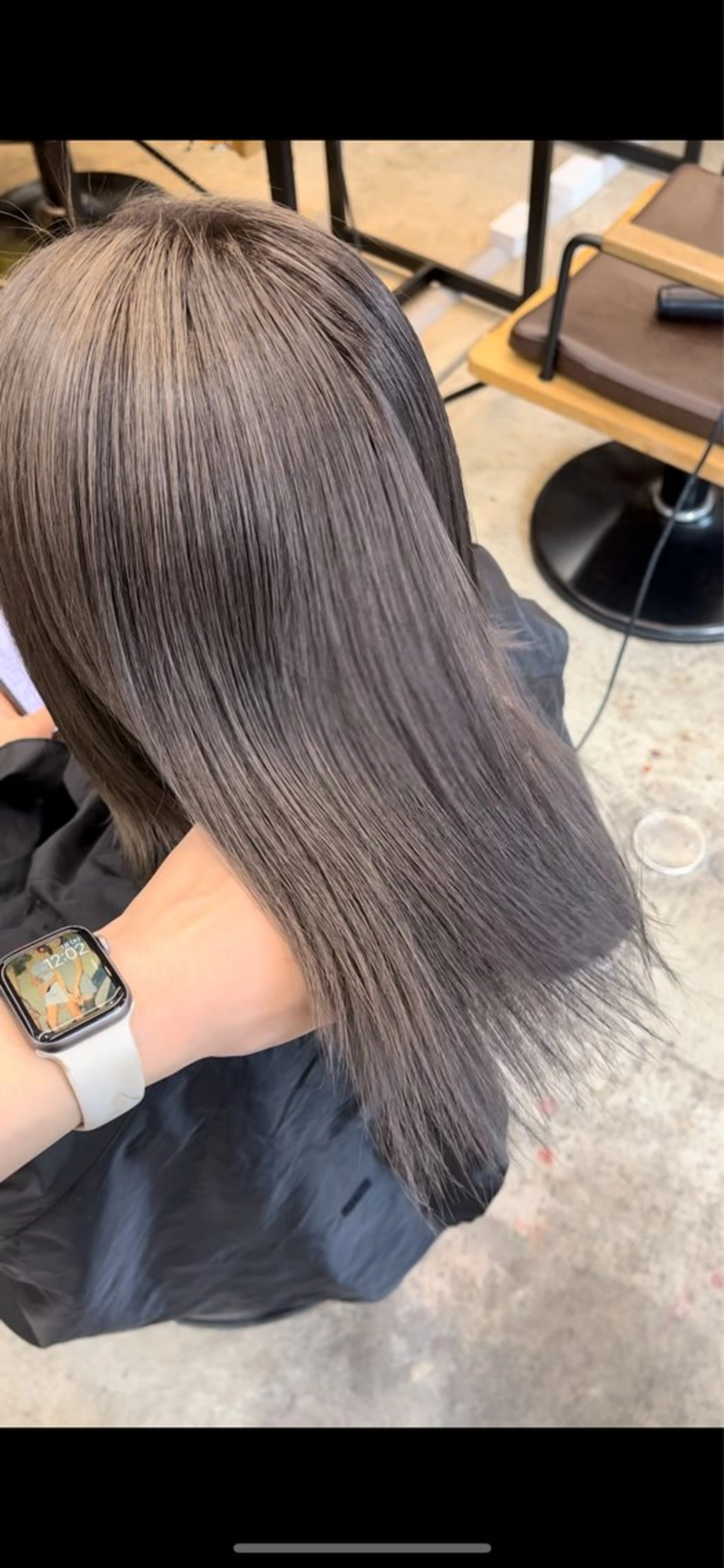 ミディアム カラー ブリーチ カット ヘアカラー トリートメント 🩷ハイトーン透明感 レイヤー🩷ユリカのヘアスタイル