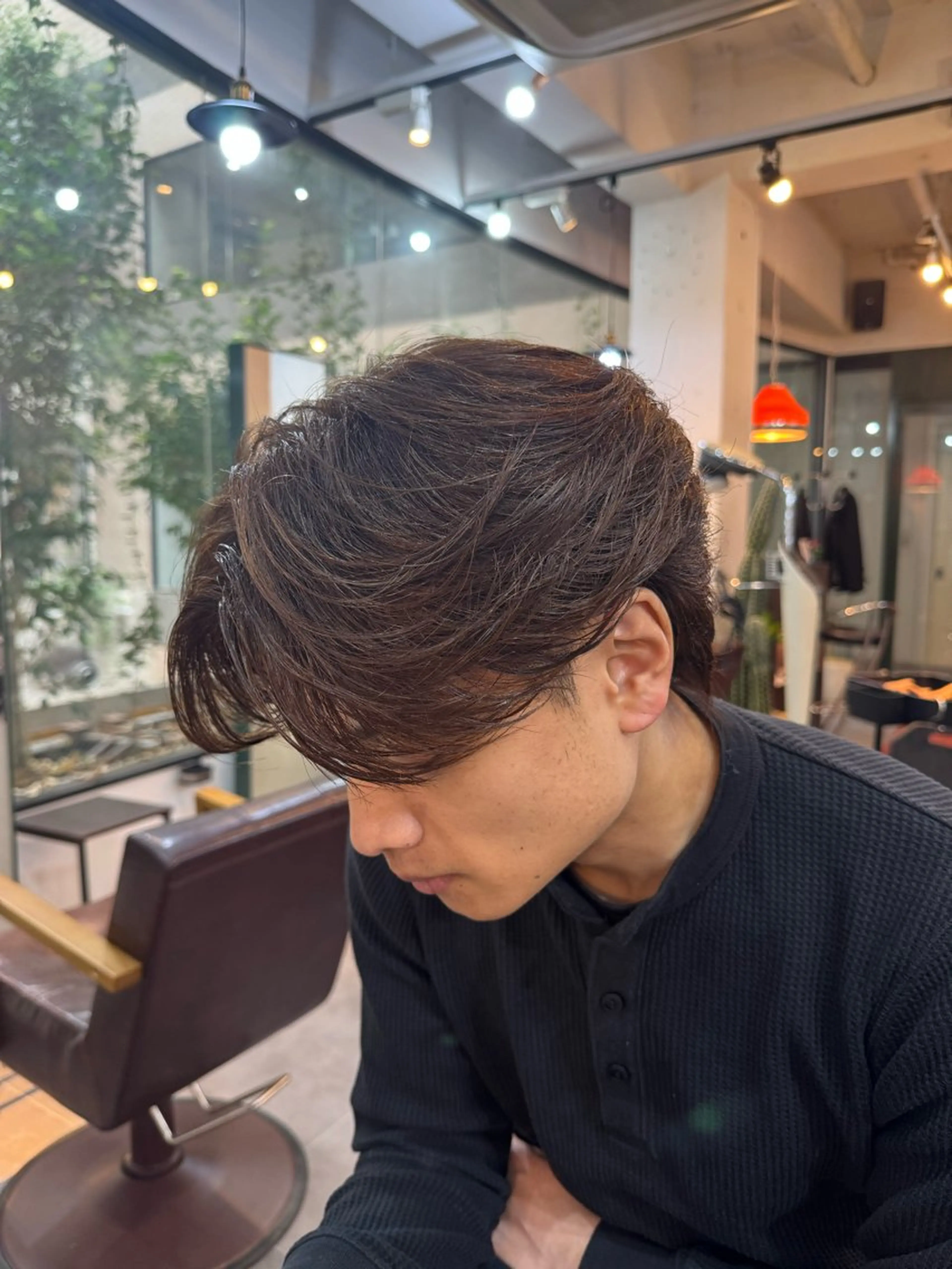 ミディアム カラー パーマ メンズ カット パーマ HRABRA ゆづきのヘアスタイル