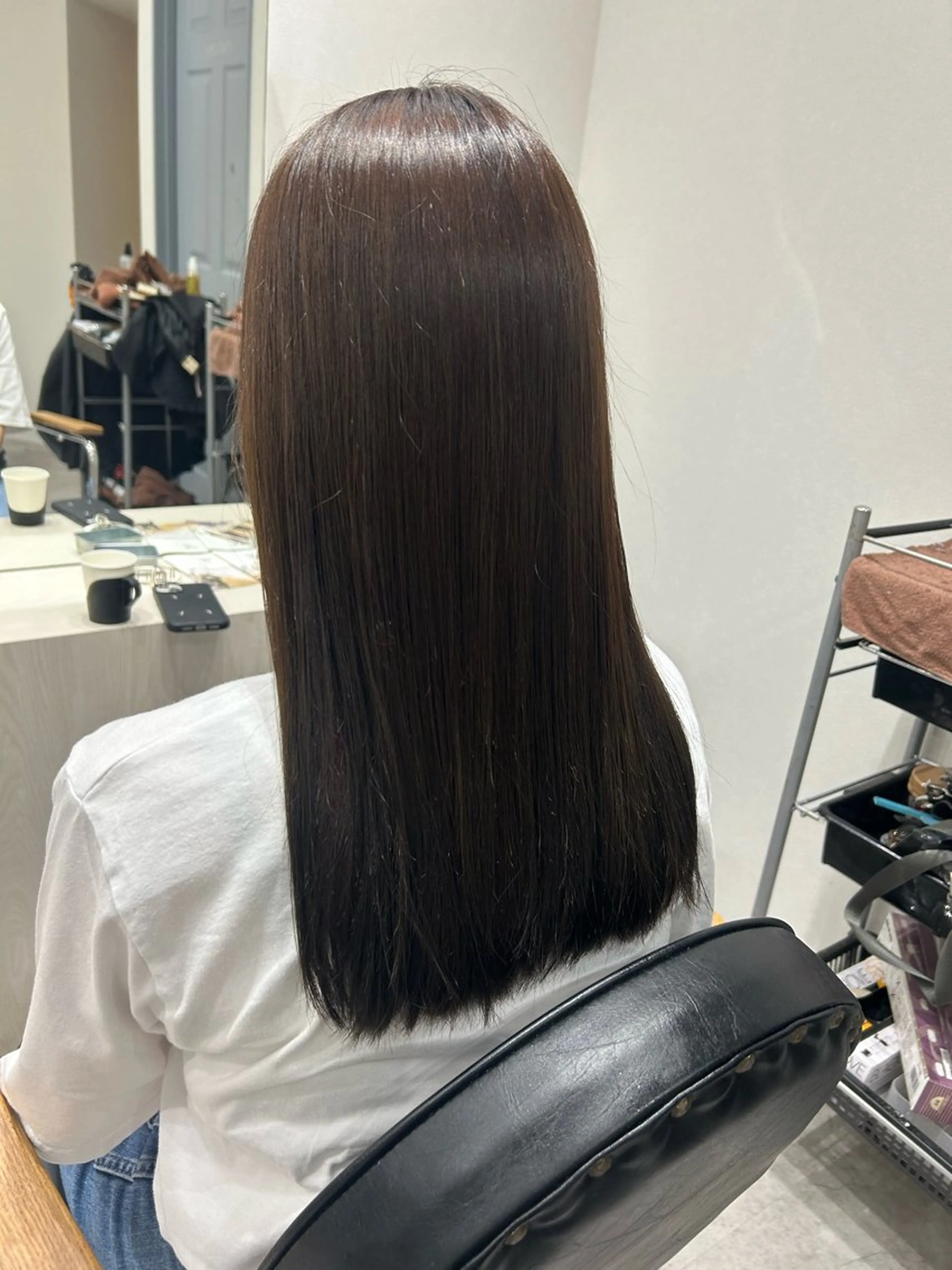 セミロング カラー ヘアアレンジ グレージュ ヘアカラー ボブ /ニュアンス/ satomi🧸💖のヘアスタイル