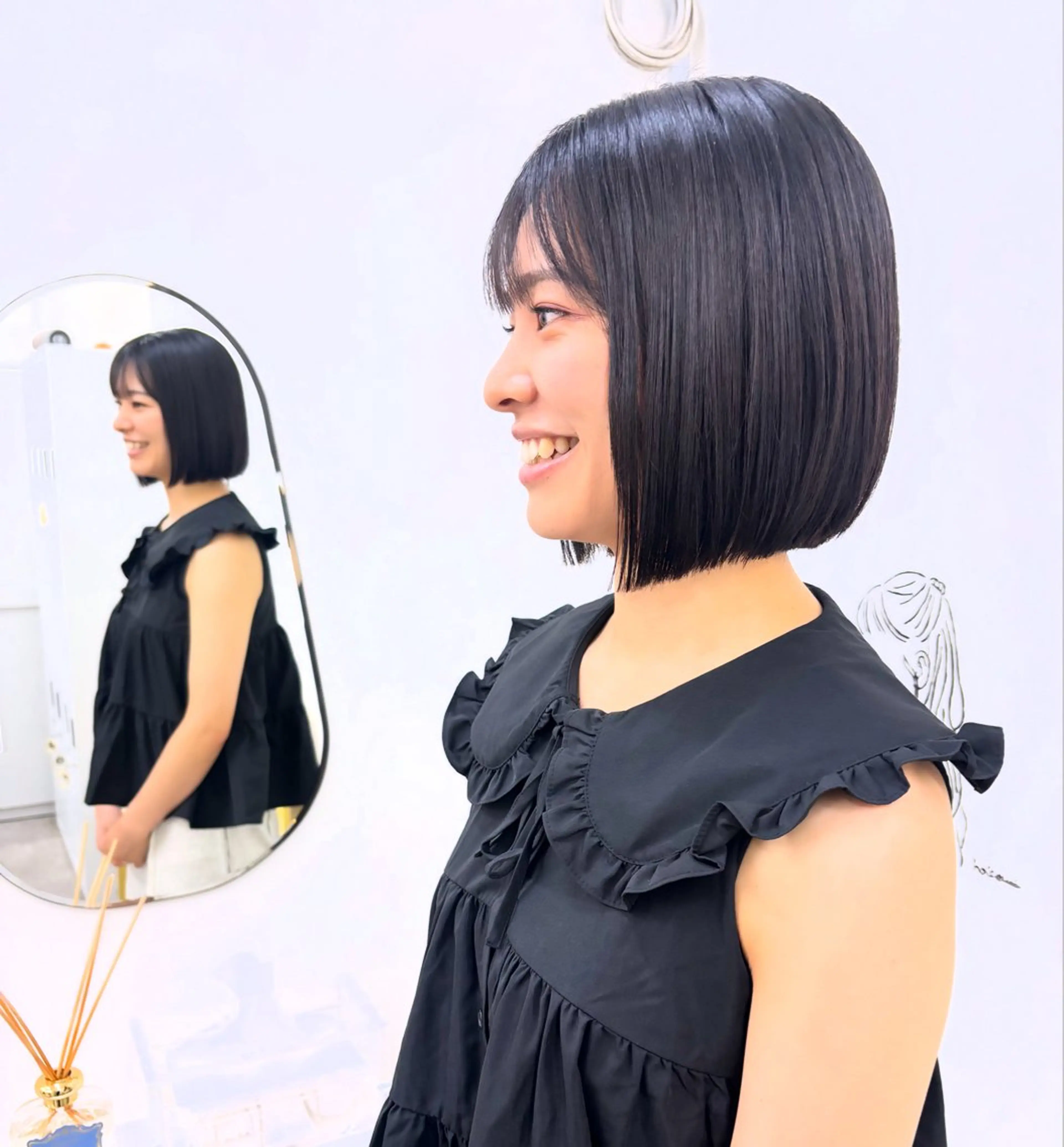 ミディアム カラー カット トリートメント 似合わせ美髪ヘア✨ 天王寺．阿倍野🌈のヘアスタイル