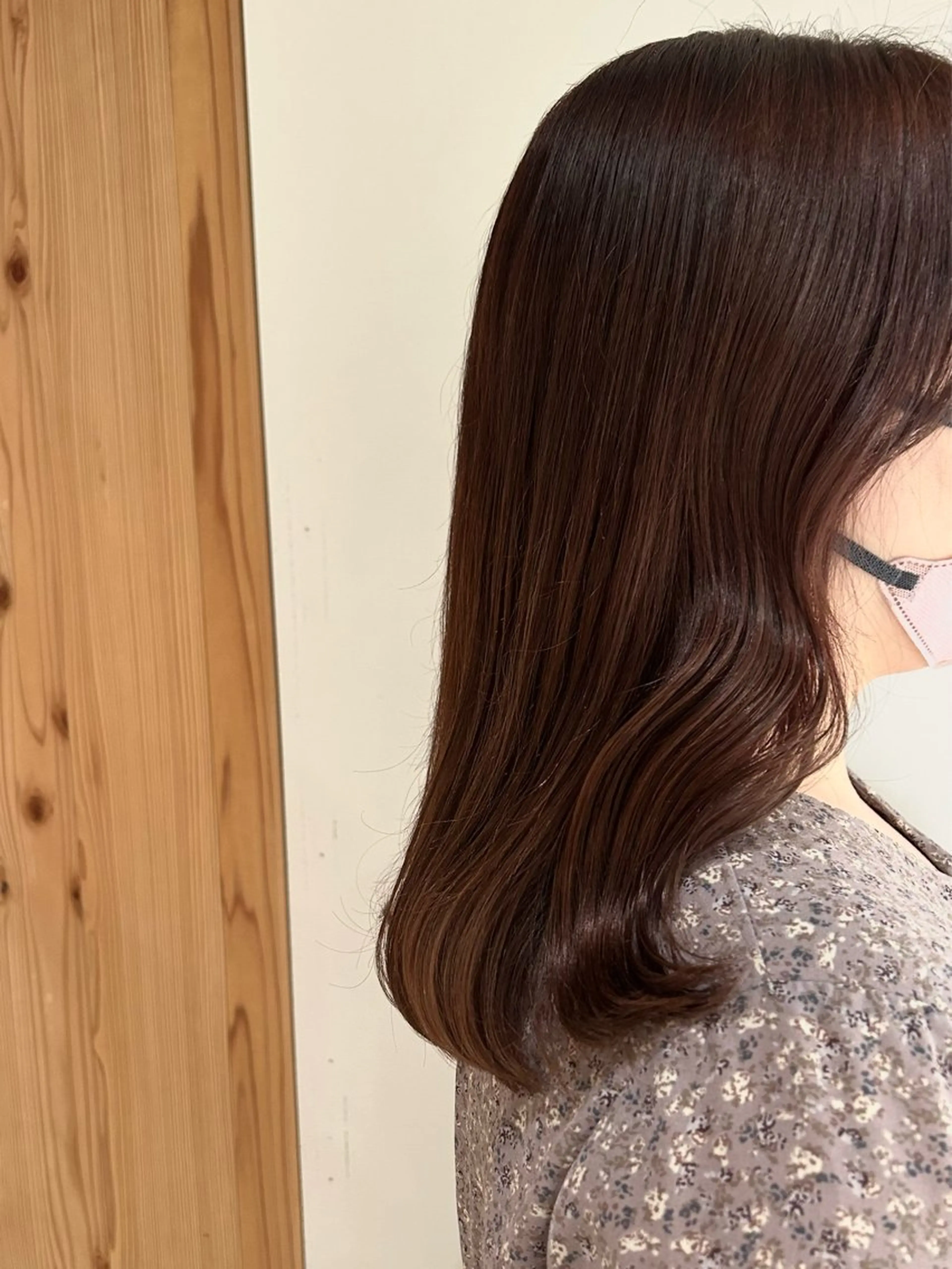 セミロング カラー カット ヘアカラー トリートメント ヘッドスパ スキバサミを使わない カット🌼唯🌼のヘアスタイル