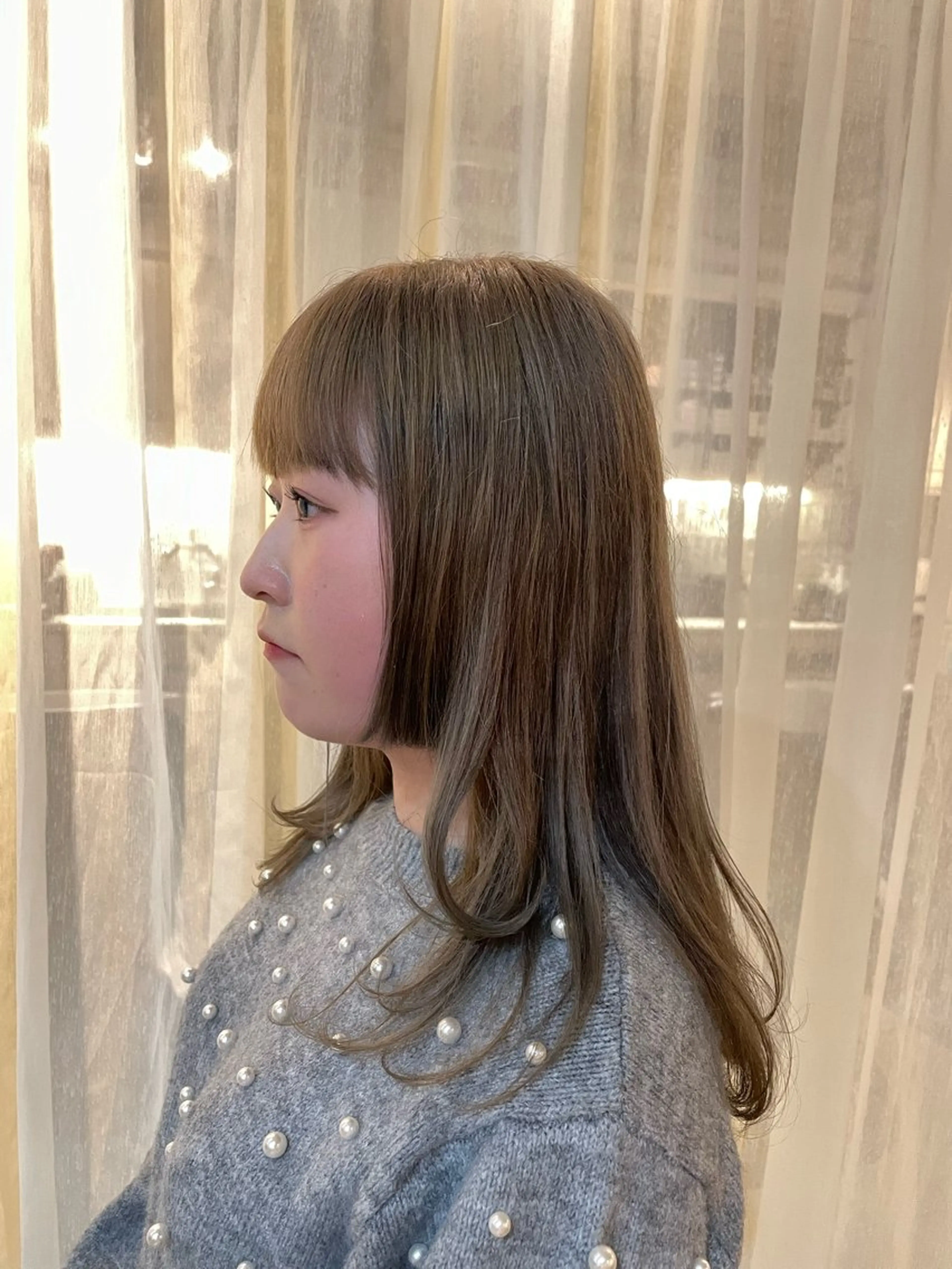 ロング 藤原 百花のヘアスタイル