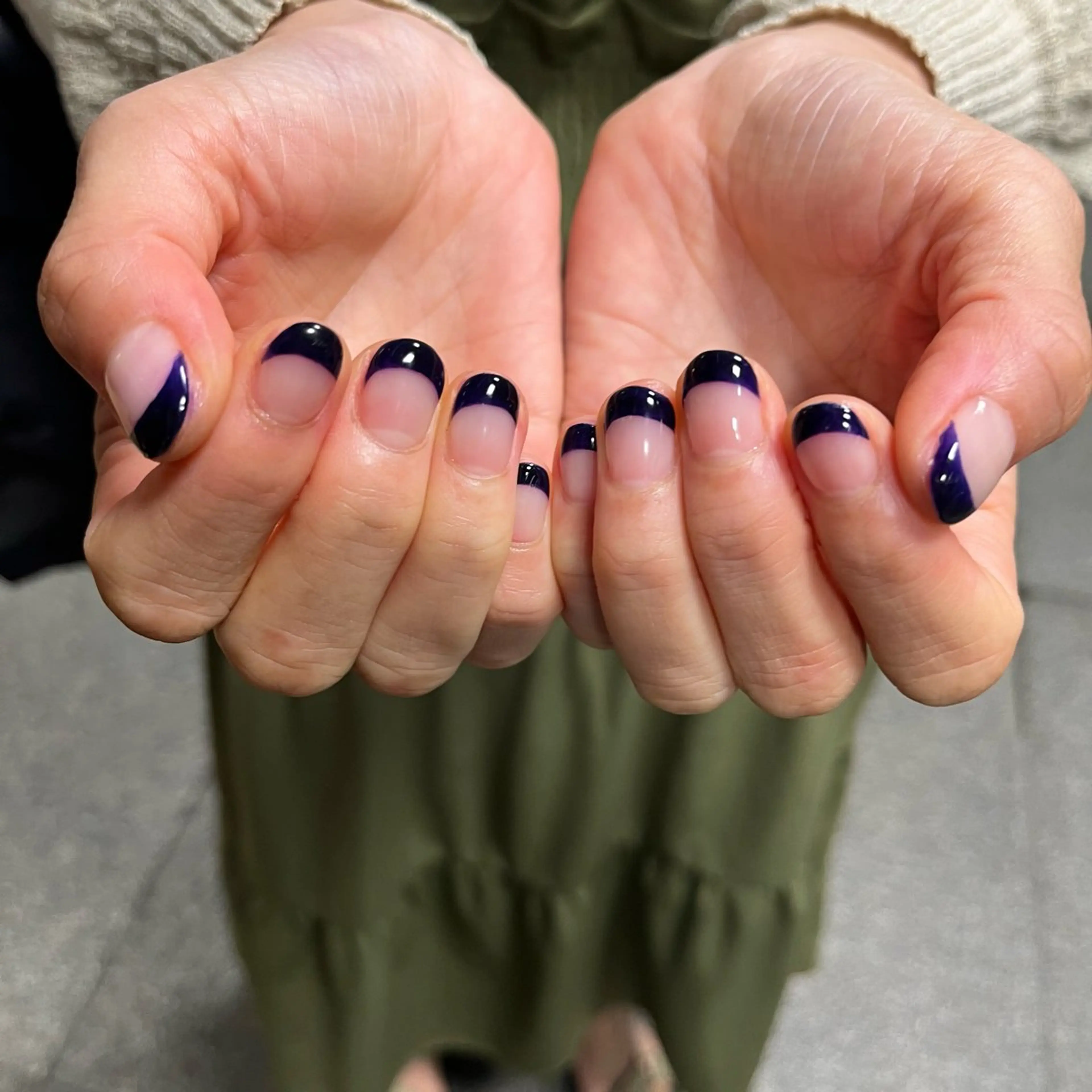 ネイル フレンチネイル 生井 優花のネイルデザイン