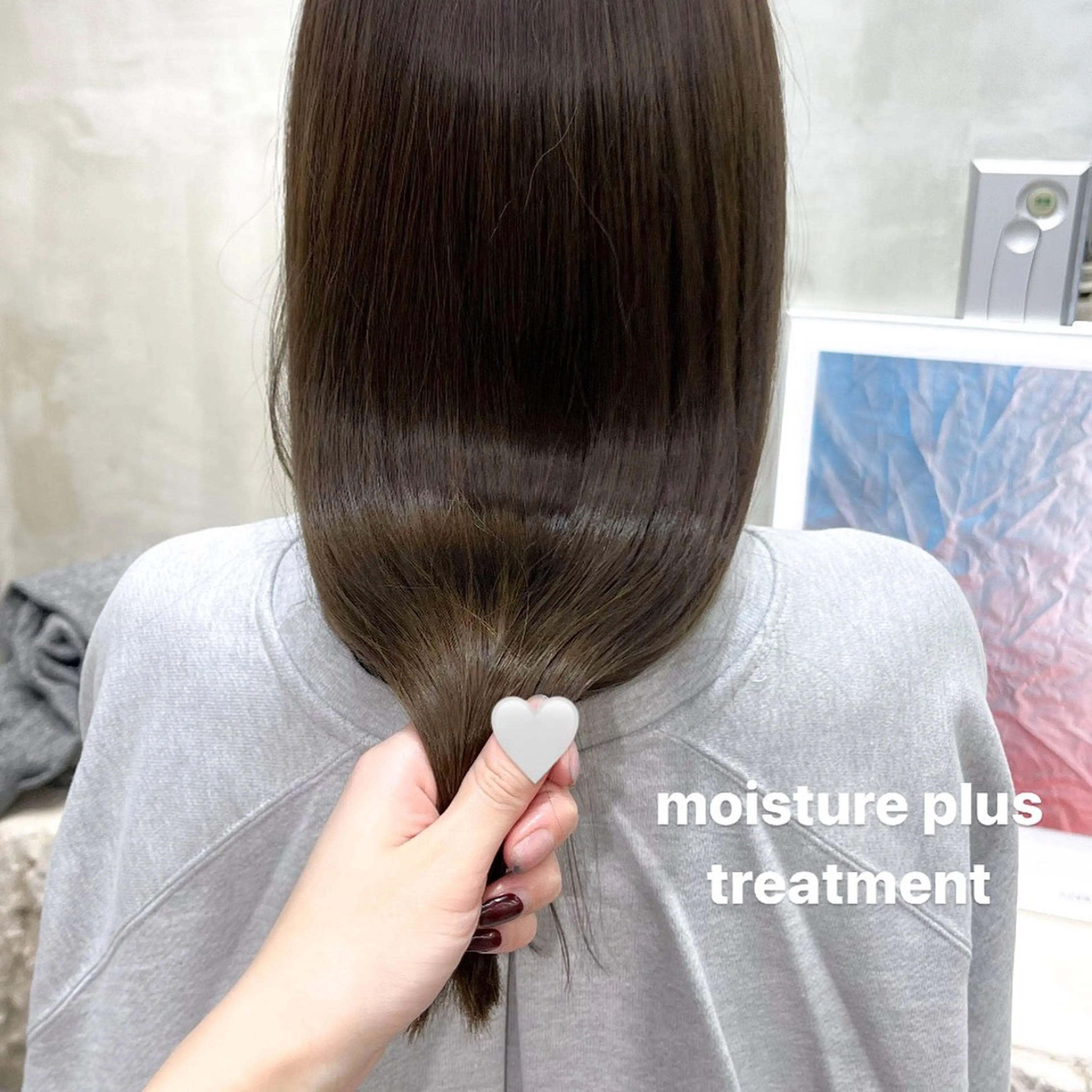 ロング カラー 透明感カラー トリートメント ヘアカラー トリートメント ナツミ/透明感カラー /酸性縮毛矯正のヘアスタイル