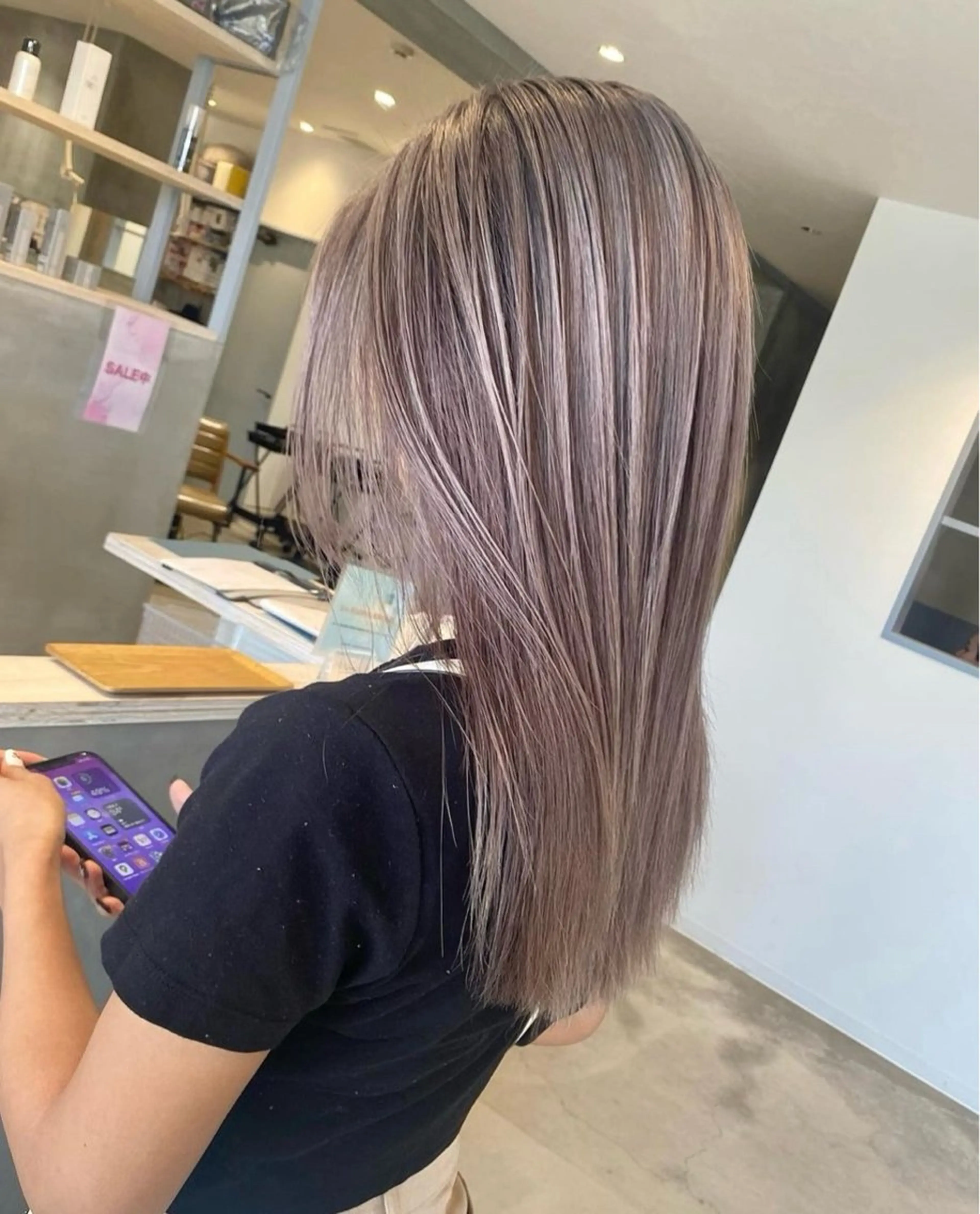 ロング ハイライト レイヤーカット ヘアカラー YUME/ブリーチ /カットモデル募集中のヘアスタイル