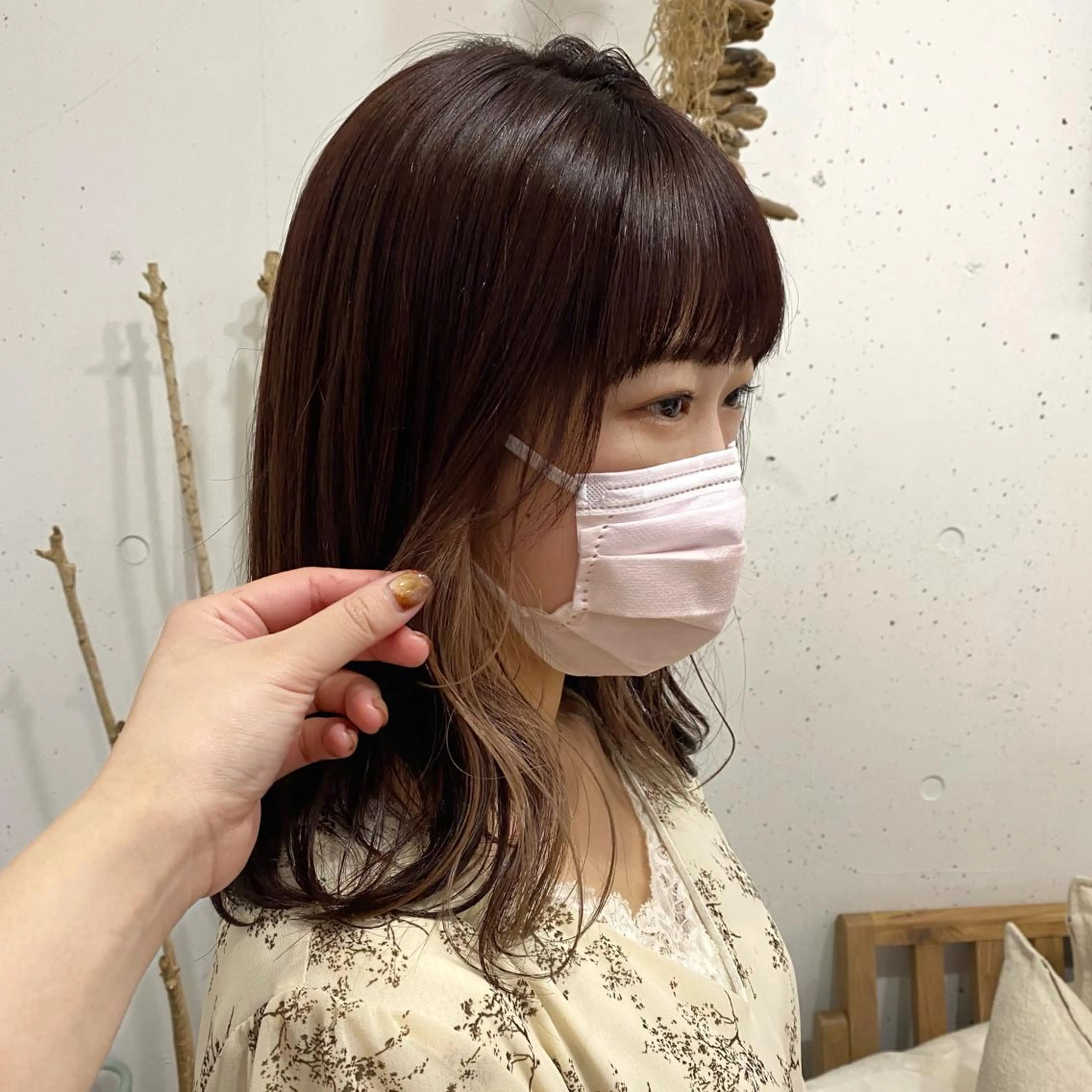 ミディアム カラー 🪭risa 暖色/レイヤー🪭のヘアスタイル