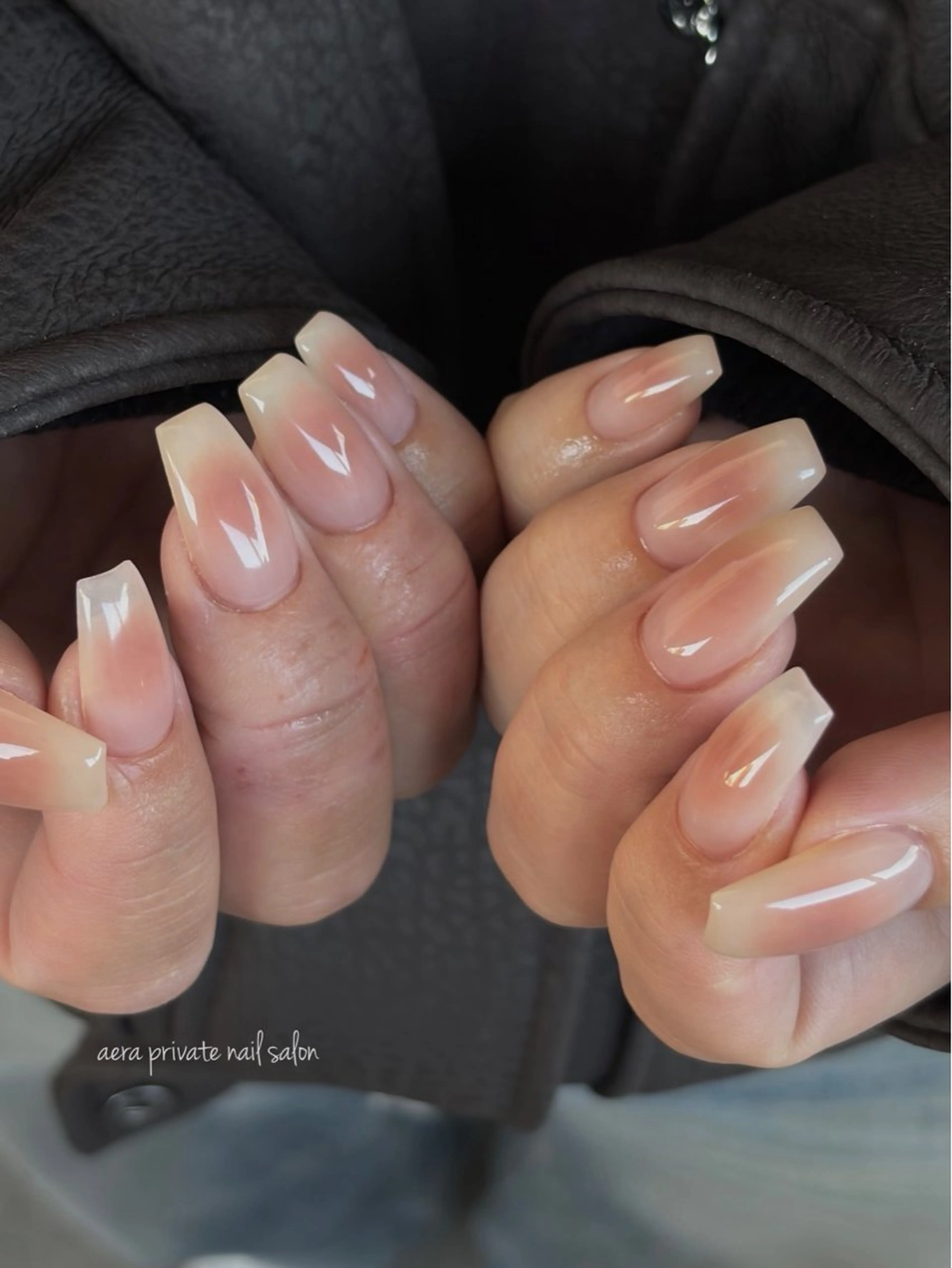 ネイル チークネイル フレンチネイル ハンドネイル 川端 京香のネイルデザイン