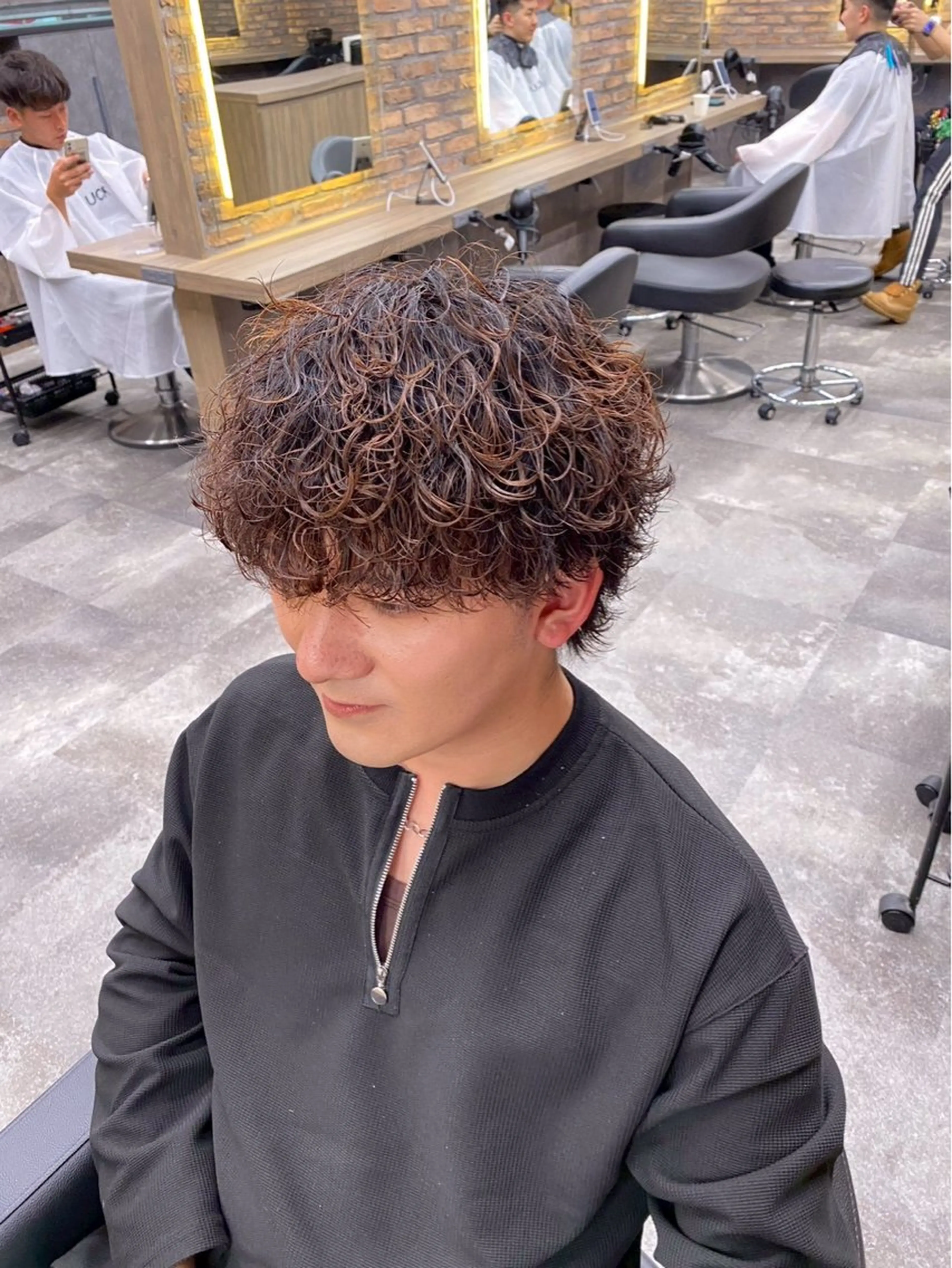 カラー パーマ メンズ 塩原 佑弦のヘアスタイル