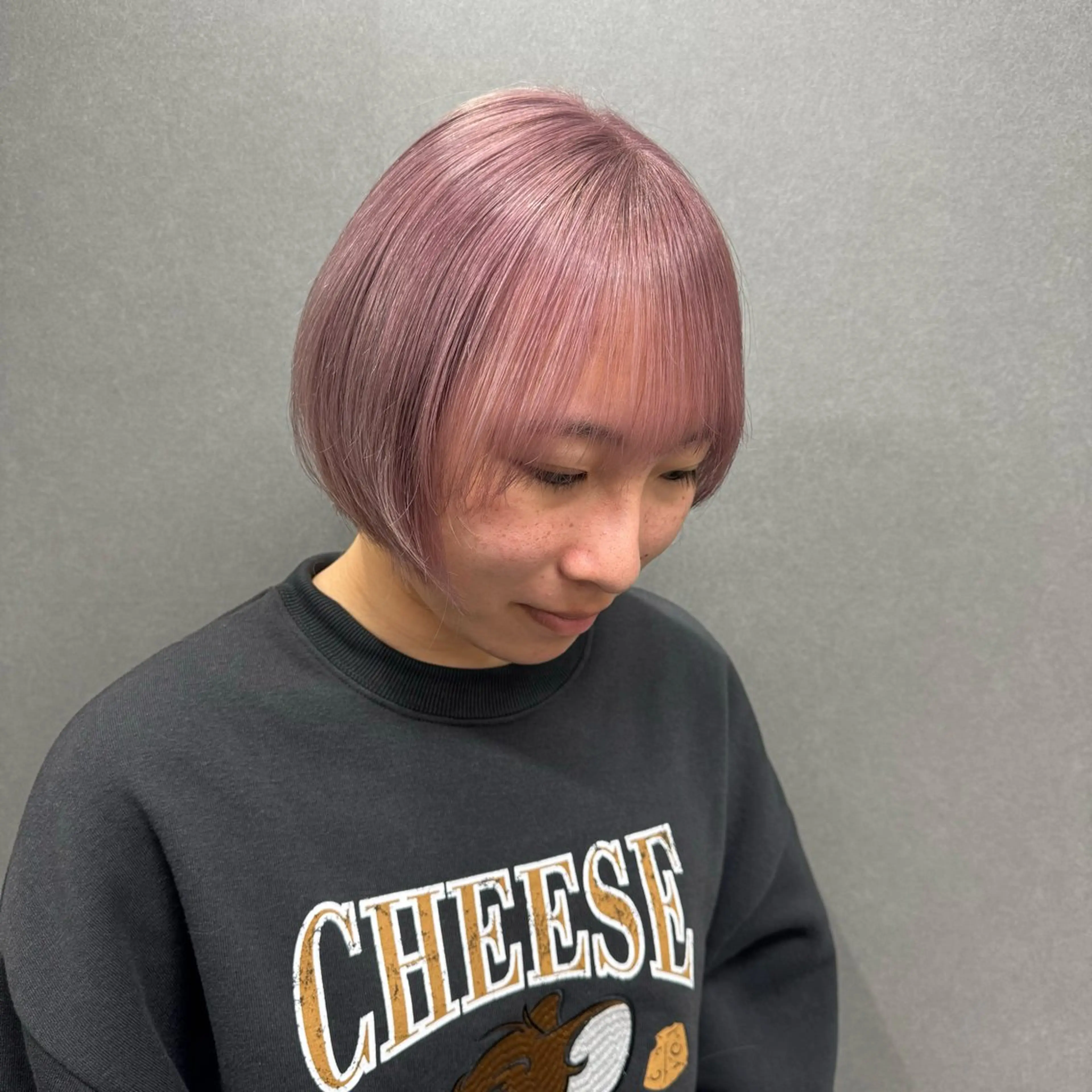 ショート カラー ヘアカラー パーマモデル募集中 渥美翔人のヘアスタイル