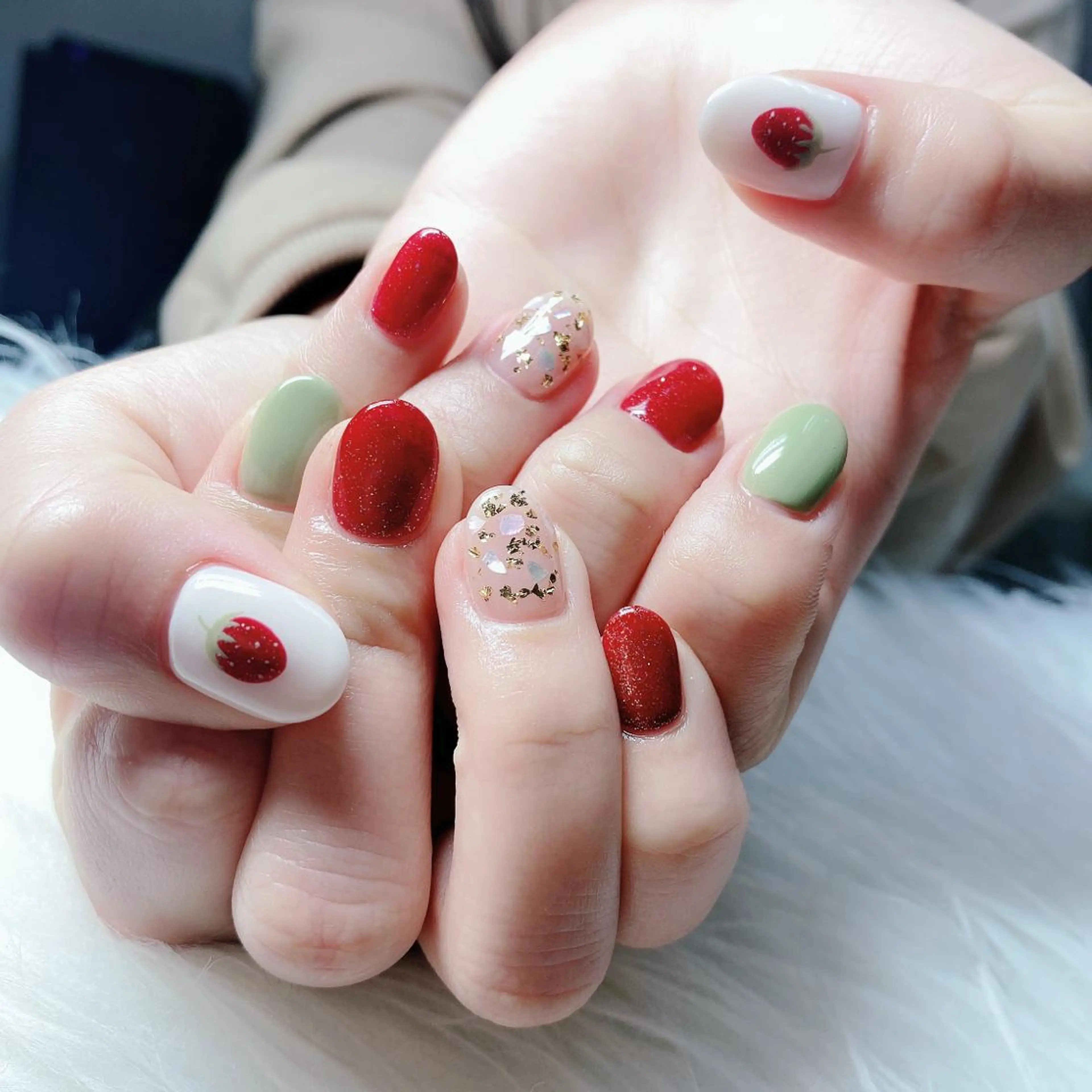 カラー ネイル UniqueNail 長さだし専門店のネイルデザイン