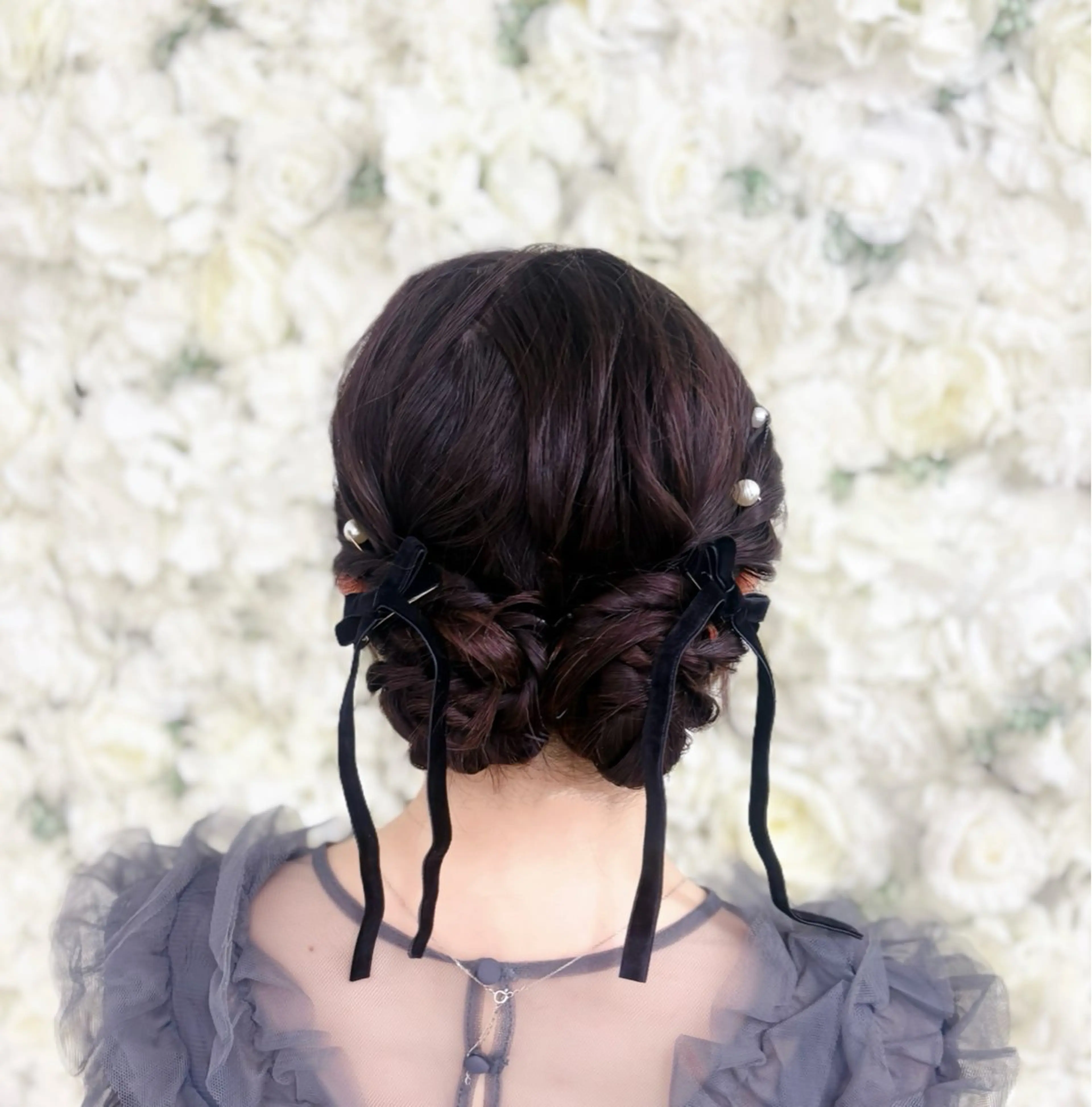 ヘアアレンジ お団子ヘア ヘアセット ベルグロー原宿 🦋ꜱᴀᴋᴜʀᴀのヘアスタイル