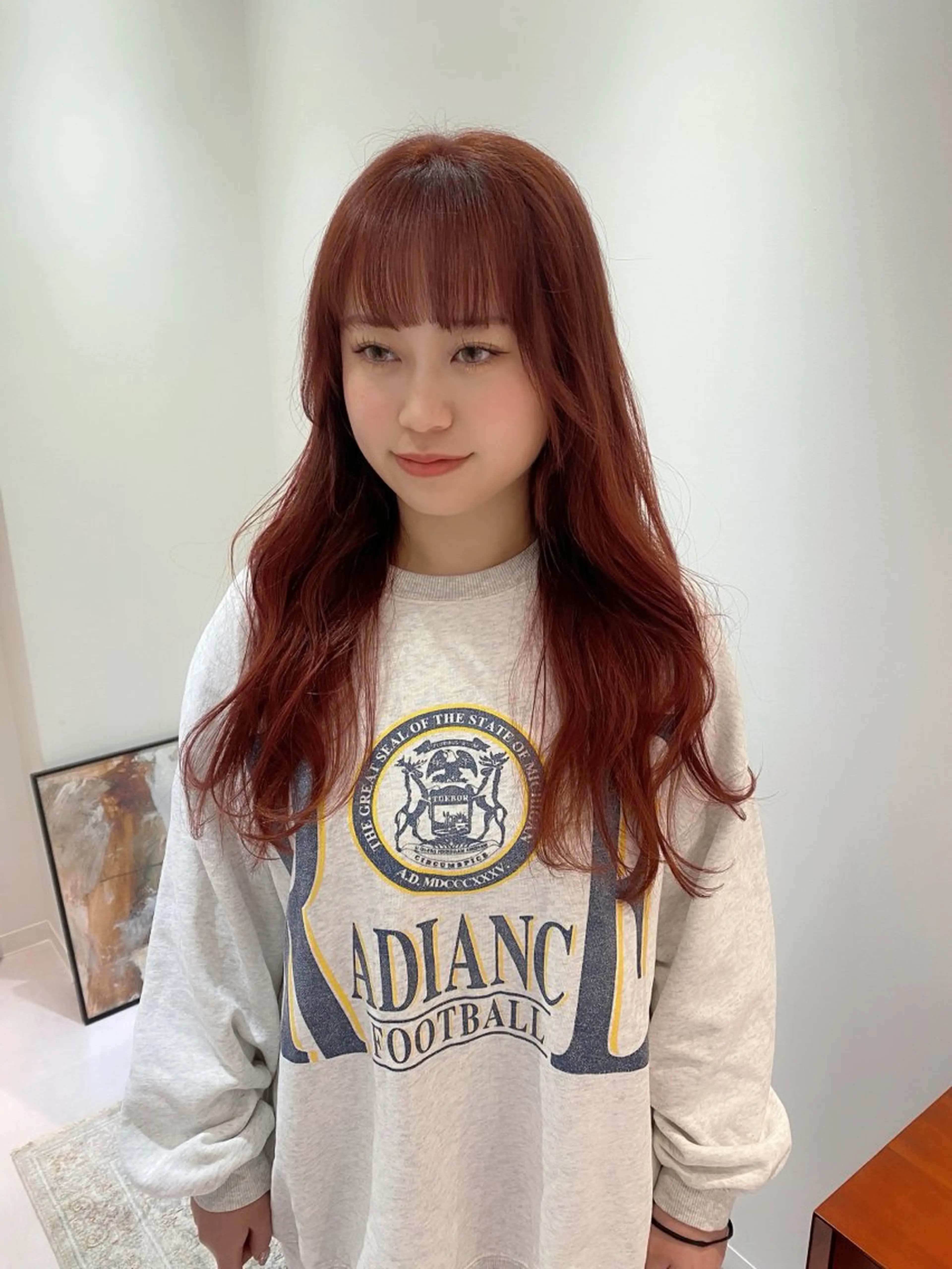 ロング カラー ヘアアレンジ kame｜レイヤー / 似合わせ顔周りのヘアスタイル