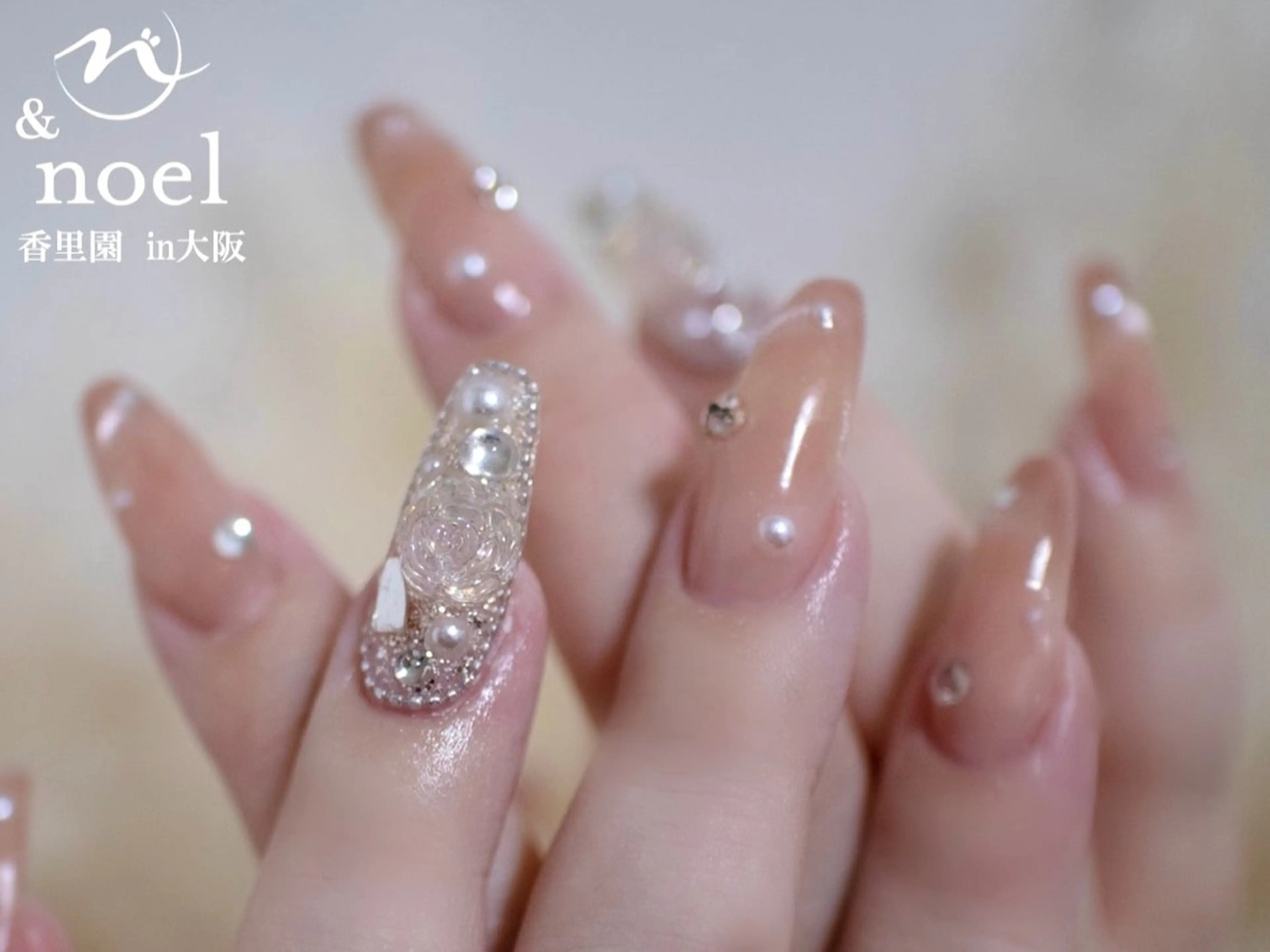 ネイル マグネットネイル ブライダルネイル ハンドネイル Nailsalon ＆Noelのネイルデザイン