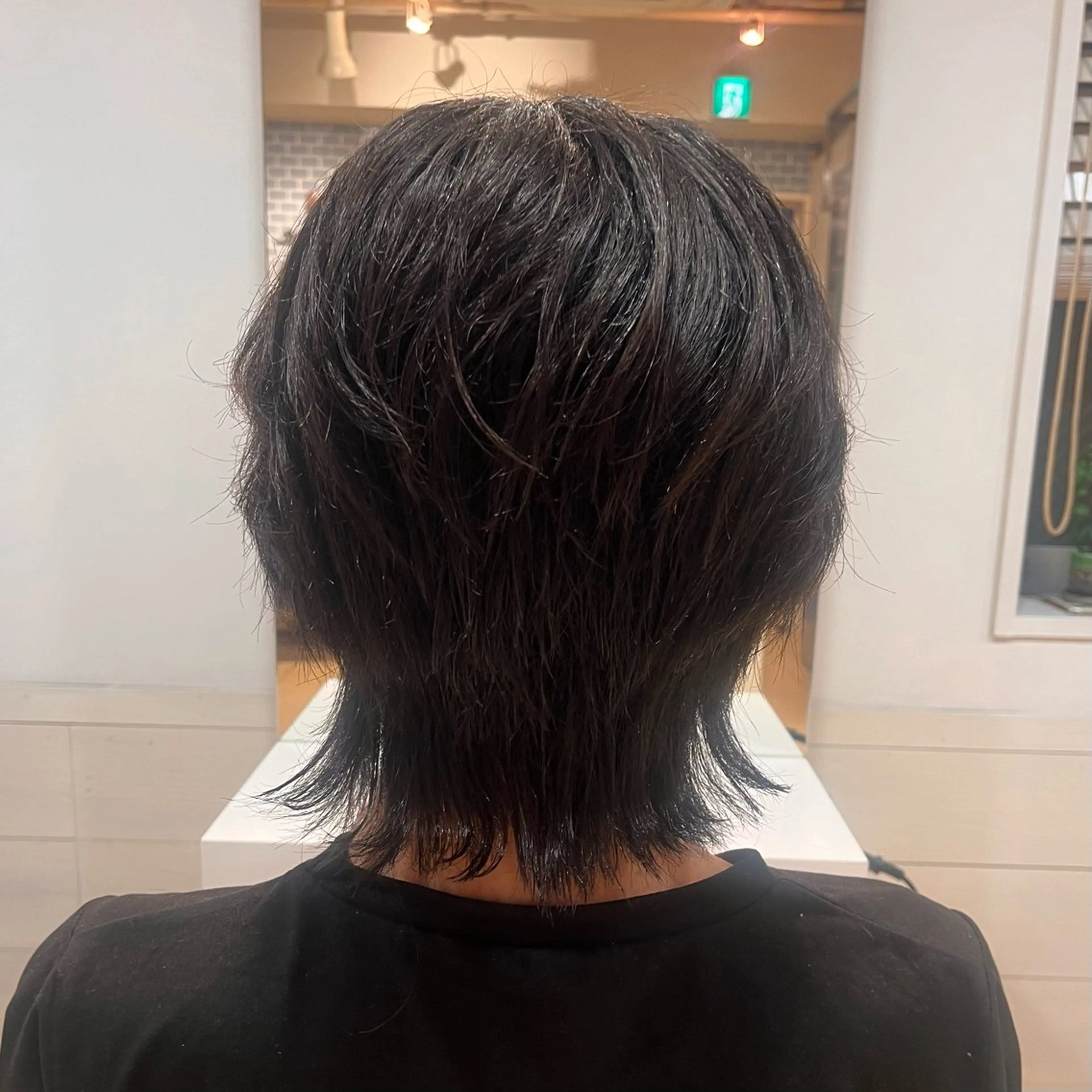 ショート メンズ メンズウルフカット ウルフカット ️ちば🩵JILLE 恵比寿 透明感カラーのヘアスタイル