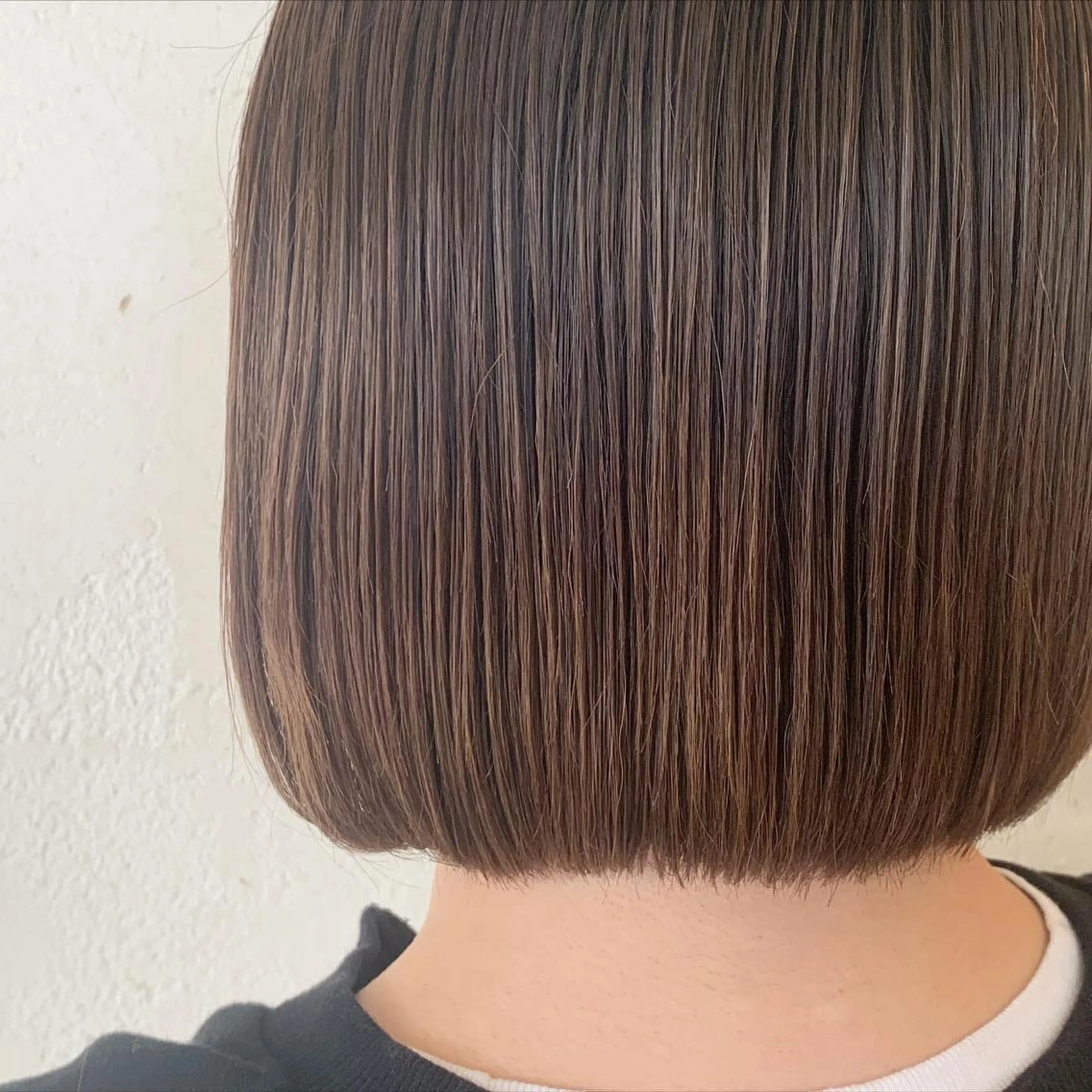 ミディアム 近鉄奈良 カラー　うのさくらのヘアスタイル