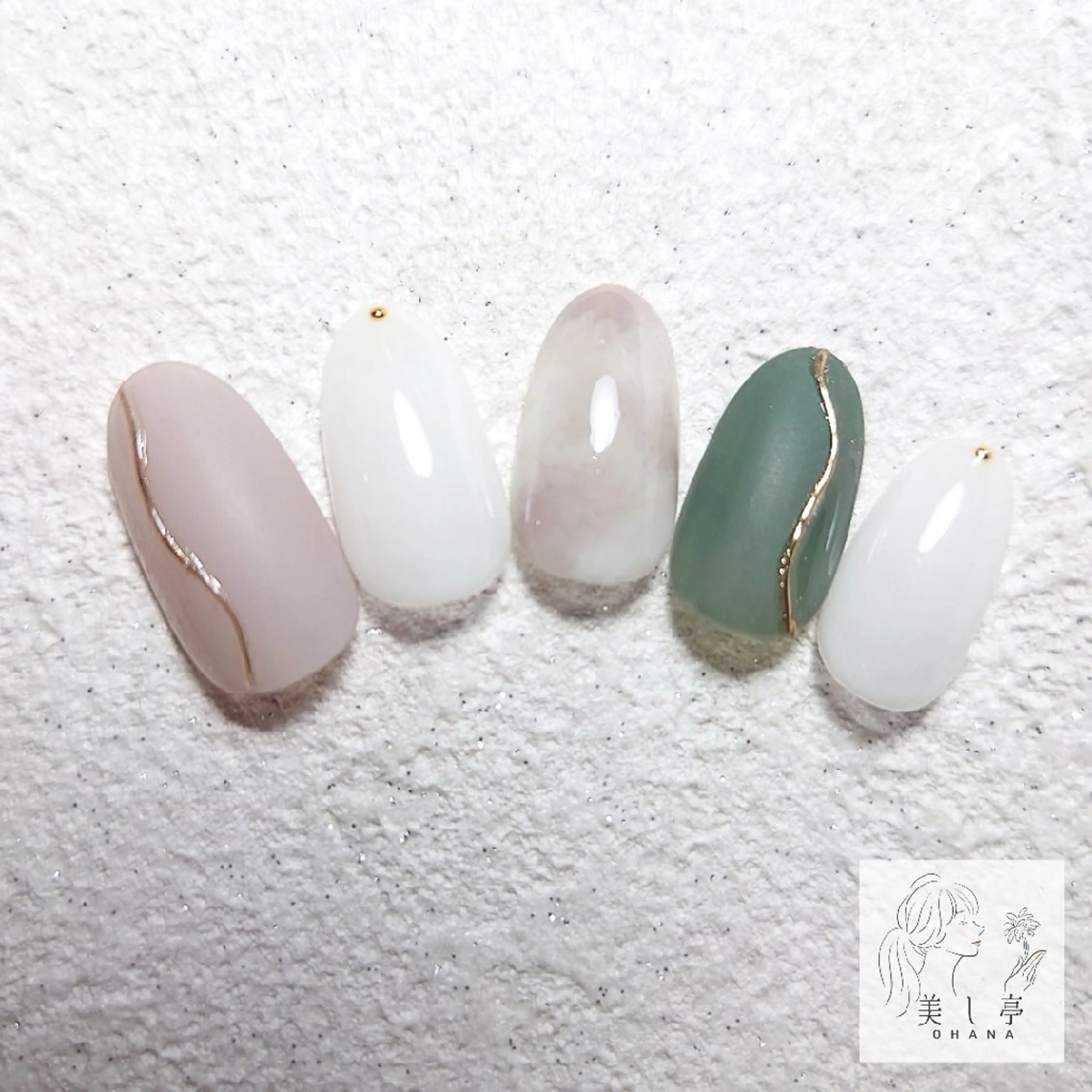 ネイル 美し亭 OHANAのネイルデザイン