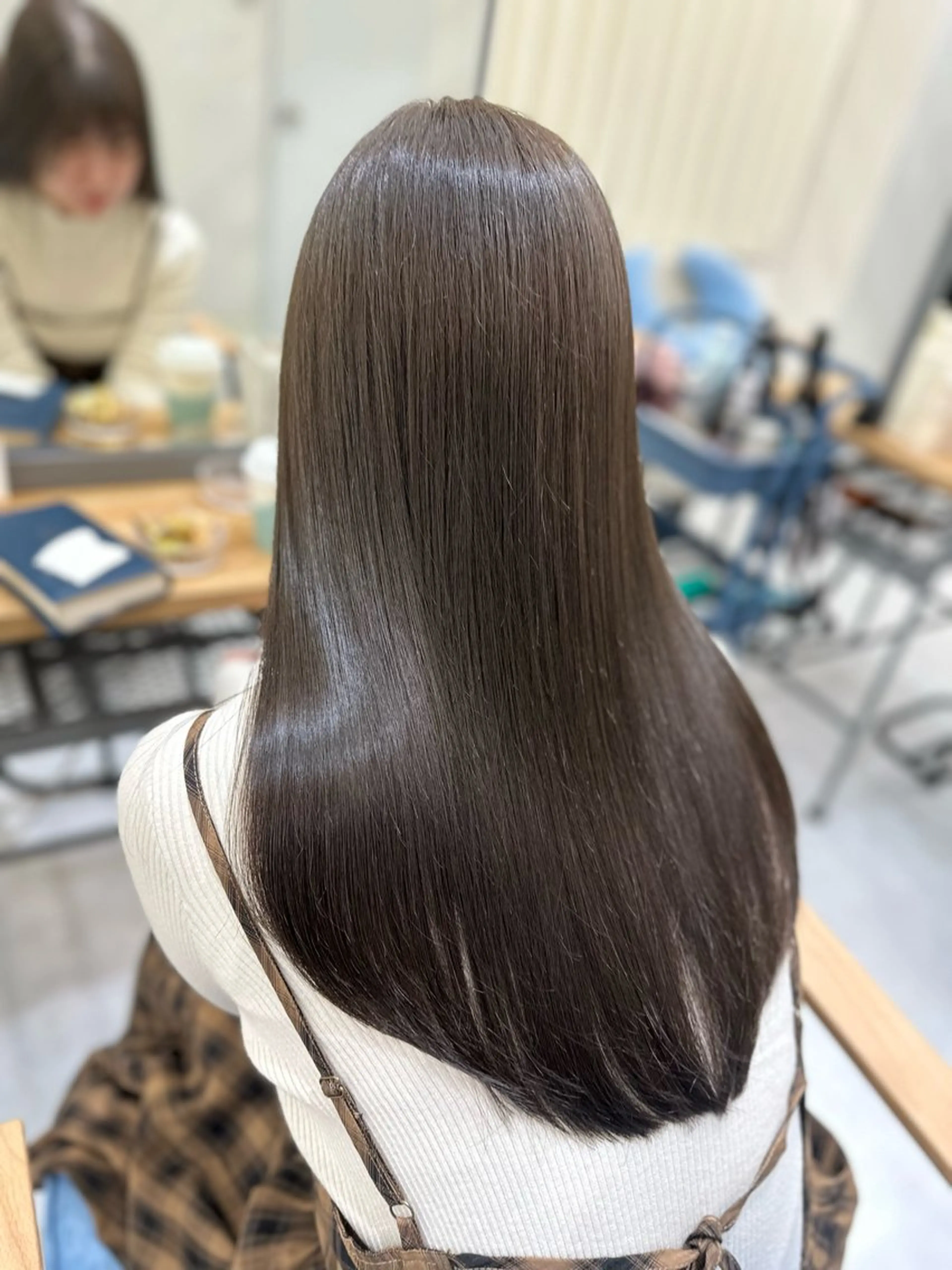 ロング カラー 髪質改善🩵縮毛矯正 代々木/木下のヘアスタイル