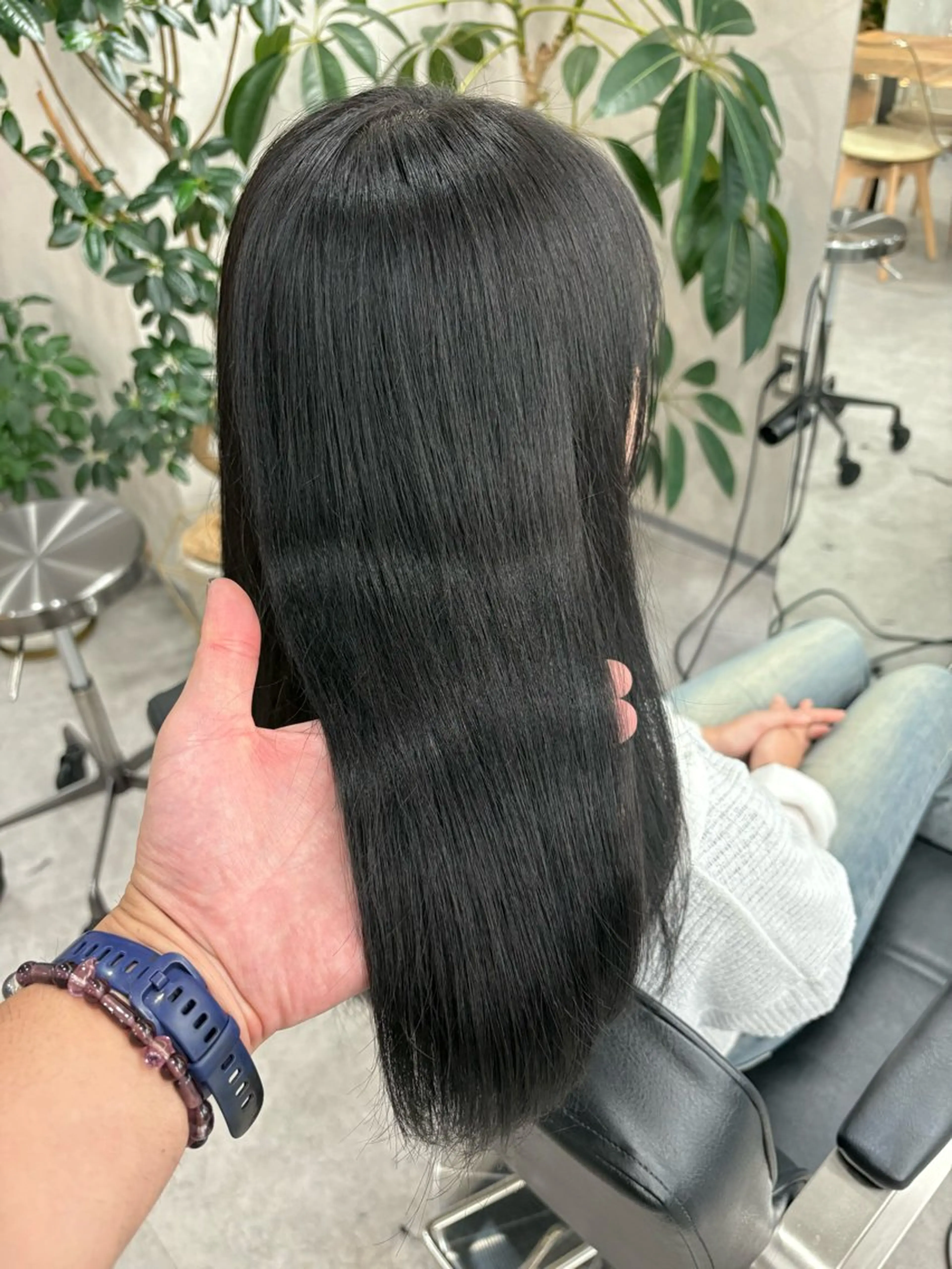 ロング パーマ 髪質改善 縮毛矯正 カット 縮毛矯正 トリートメント ショート/ボブ/ 透明感カラー🌿神永のヘアスタイル