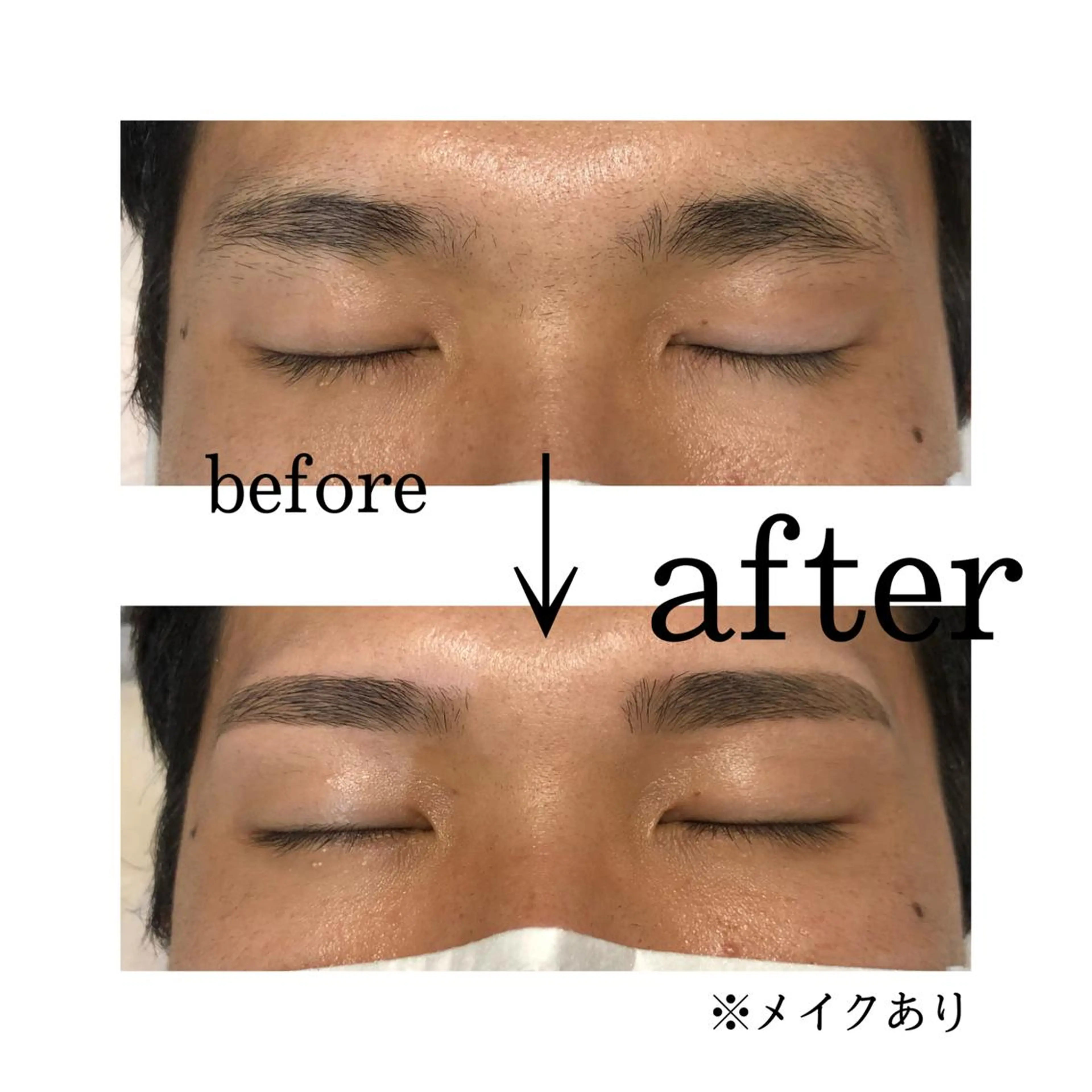 メンズ アイブロウ Le'a first【レアファースト】 京都店所属・Le'a first ユイの眉毛・アイブロウイメージ