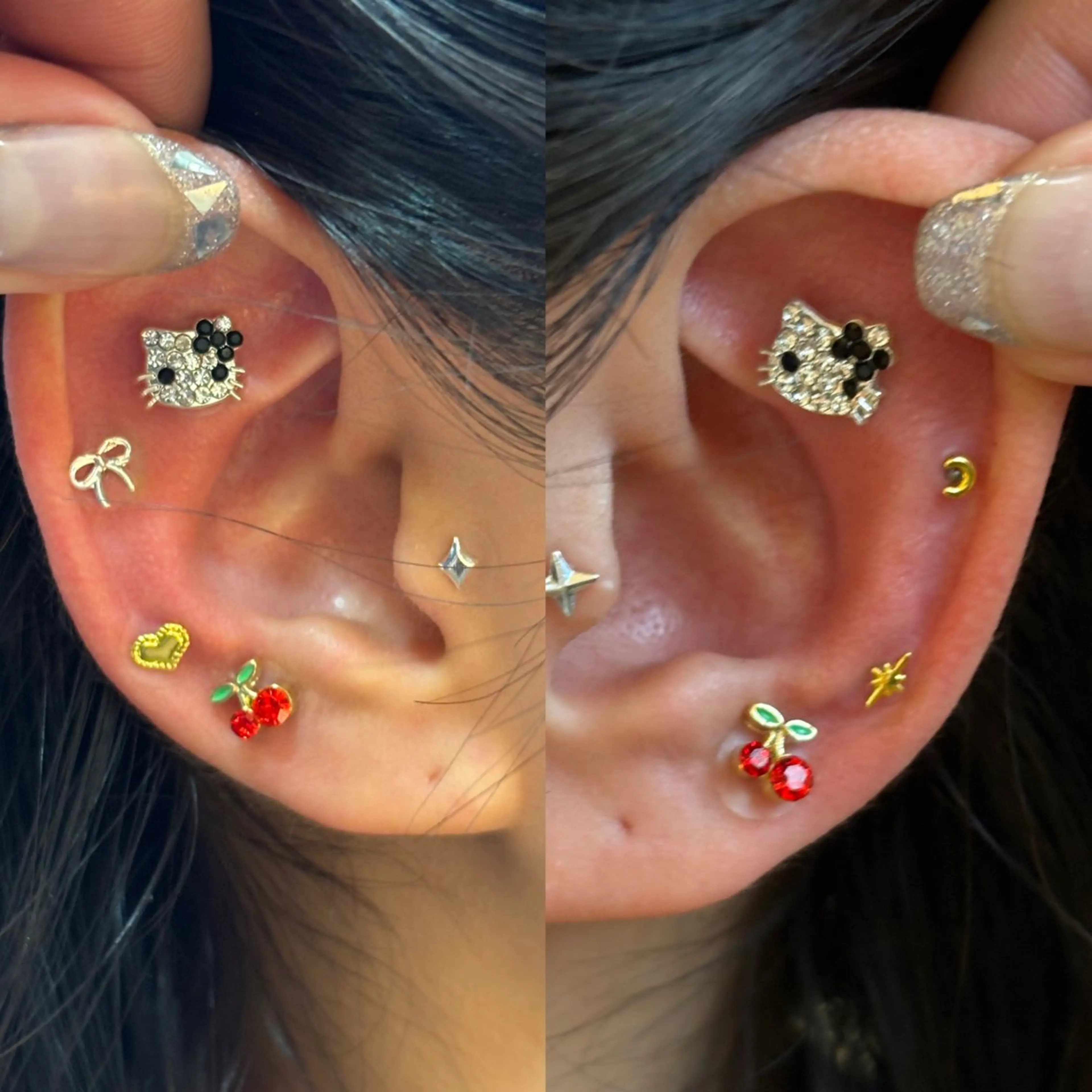 【🌙今話題の耳つぼジュエリー🌙】10Peace 耳ツボジュエリー✨️の写真