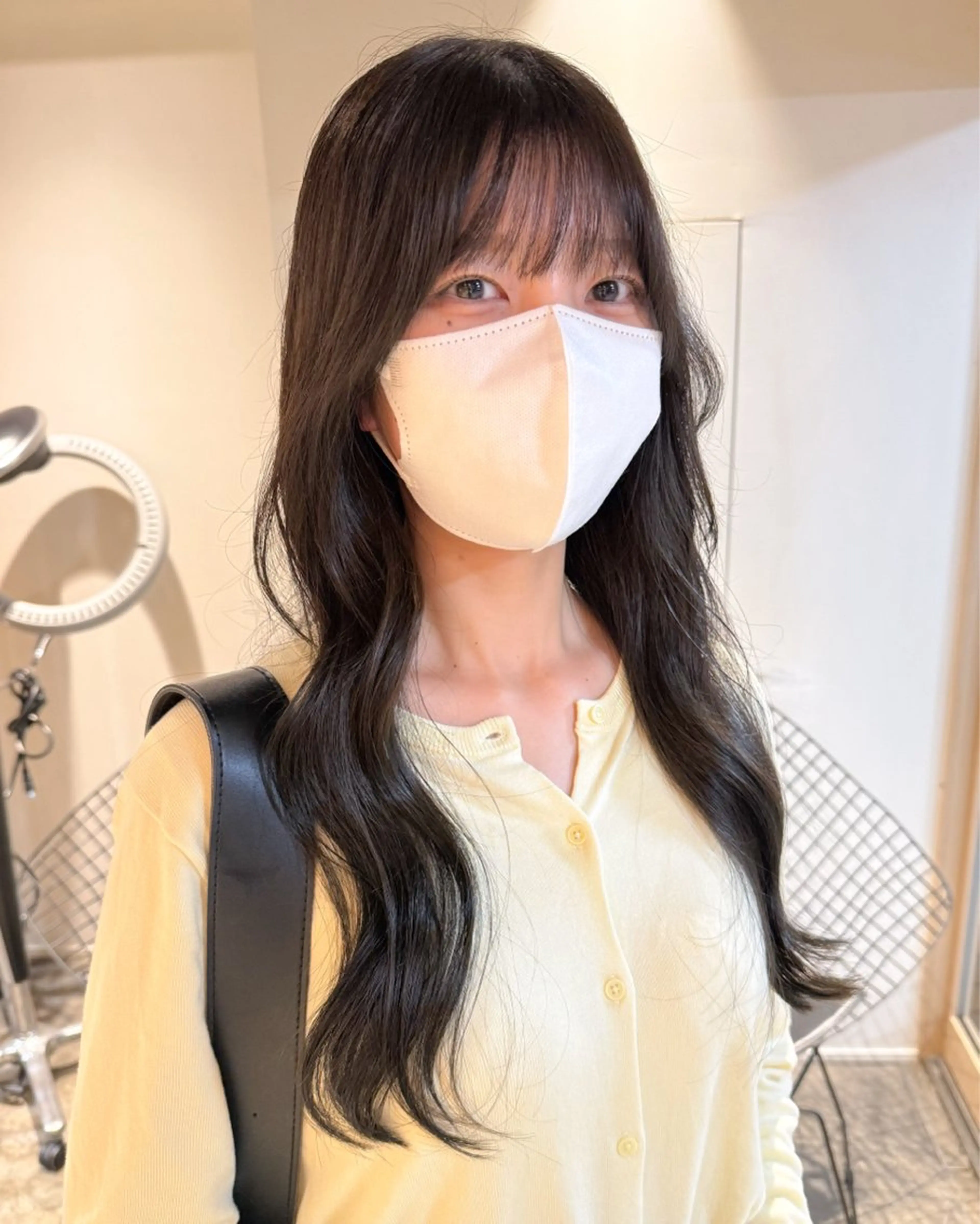 ミディアム カラー ANY mikuのヘアスタイル