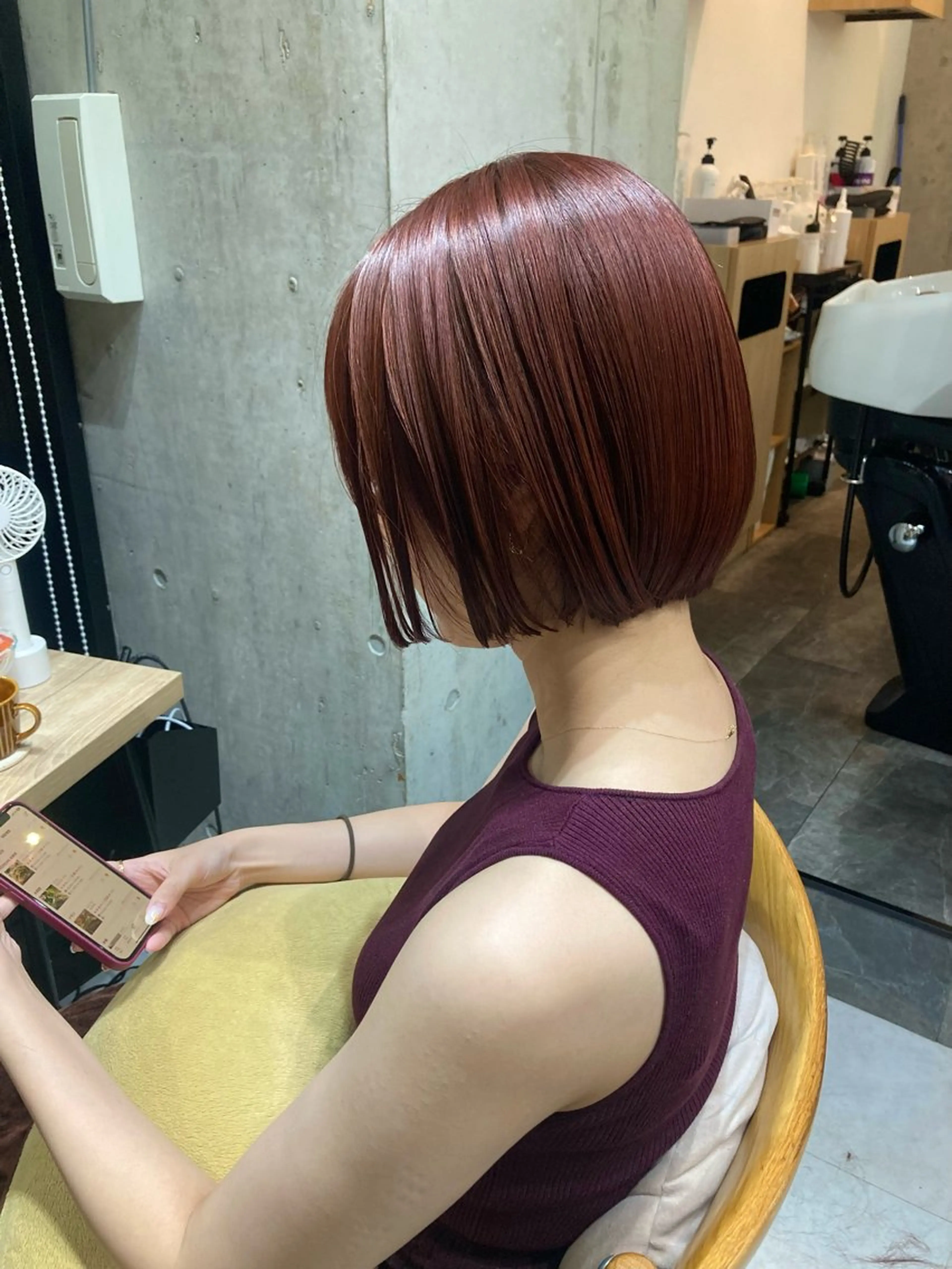 ショート ✨色持ちの良い艶 カラー✨蟹江真世のヘアスタイル