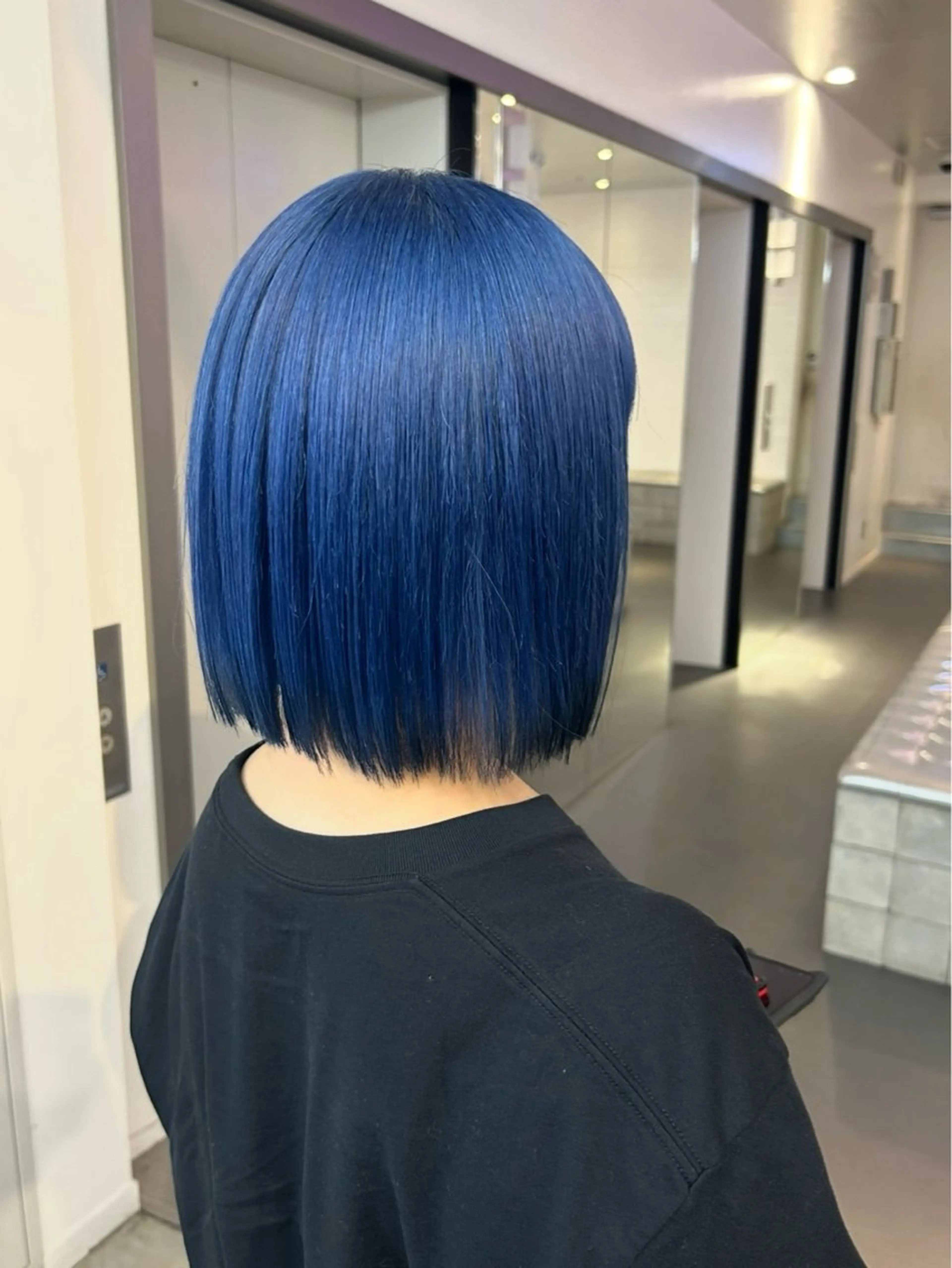 ミディアム ミディアムパーマ ボブ エクステ 外国人風カラー レイヤーカット ヘアカラー トリートメント MiRI💜地毛級 エクステ✖似合わせ技のヘアスタイル