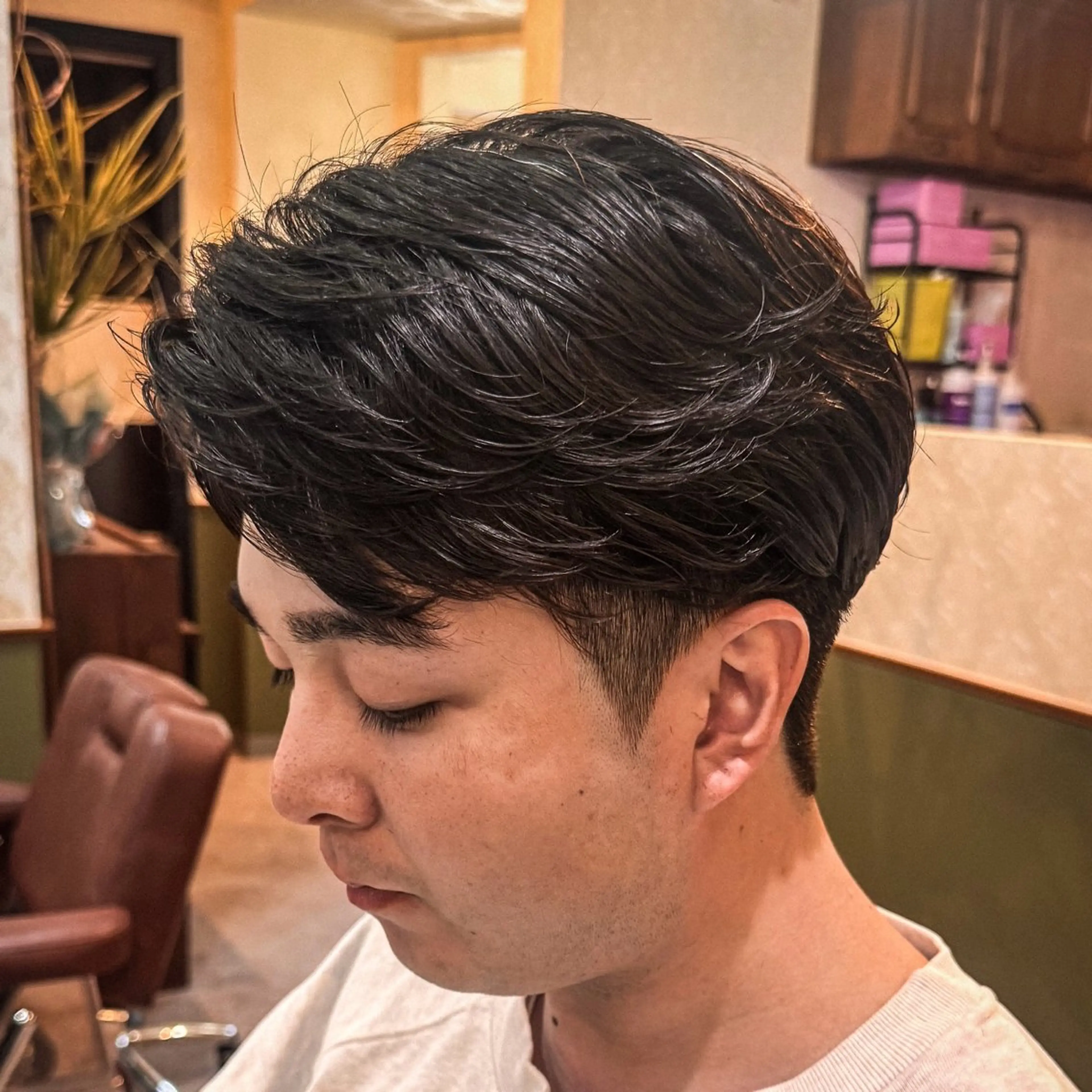 ショート パーマ メンズ メンズパーマ ニュアンスパーマ カット パーマ 立川メンズカット/ メンズパーマ💈三上のヘアスタイル