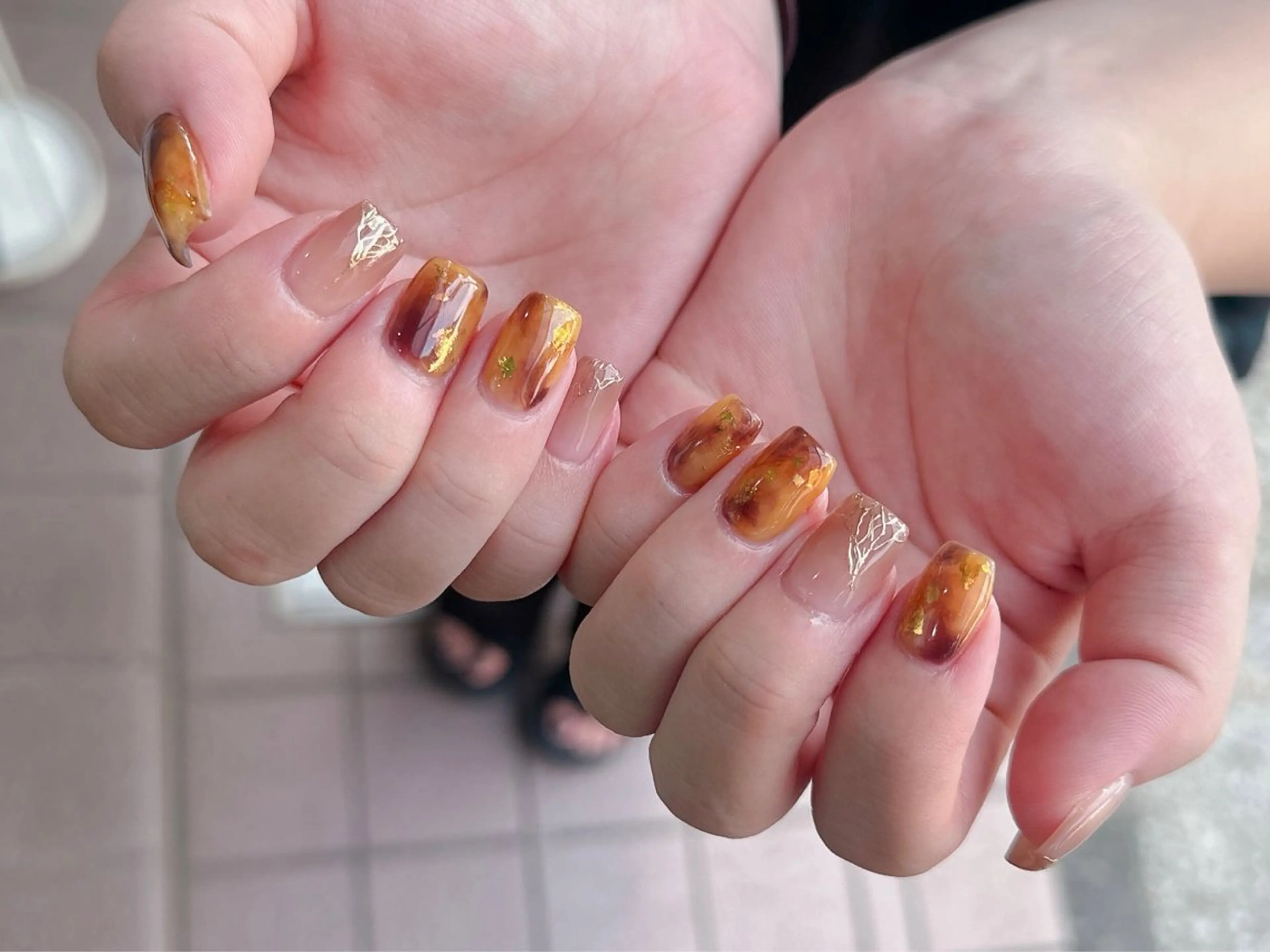 ネイル N-mode所属・yuya パラジェル/長さ出しのネイルデザイン