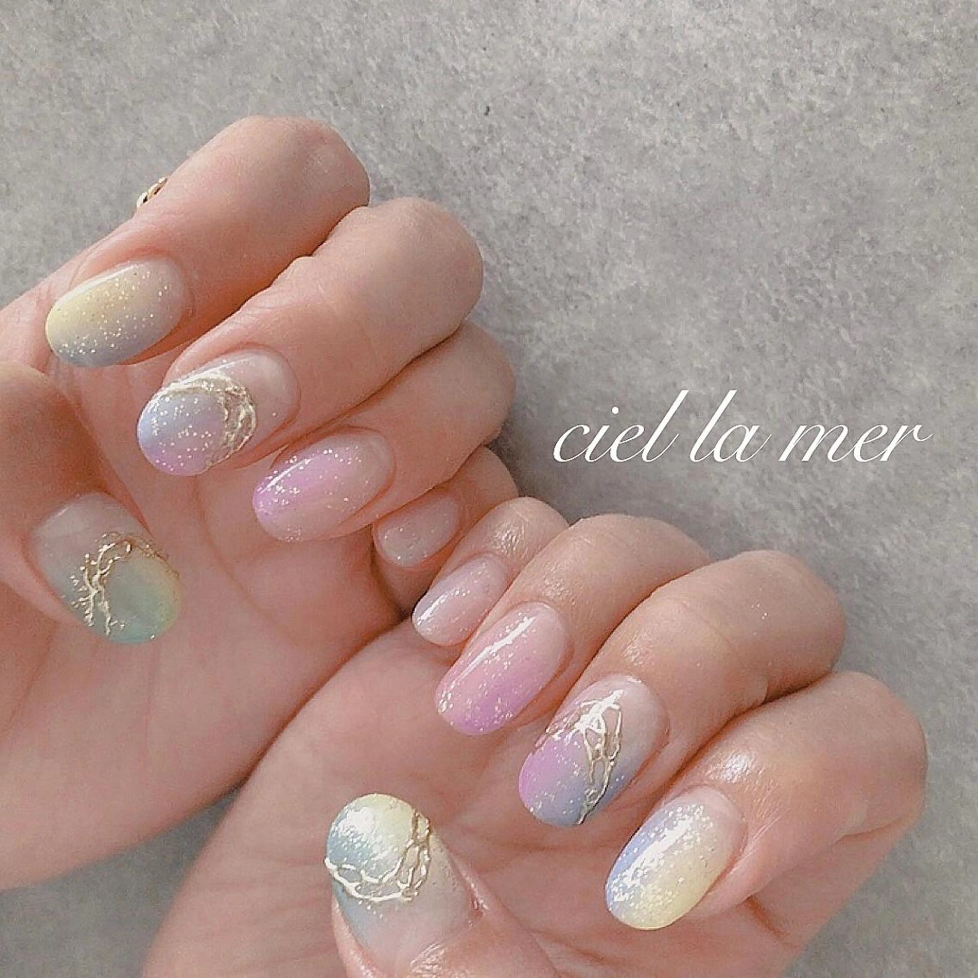 ネイル ハンドネイル フットネイル ciel la merのネイルデザイン