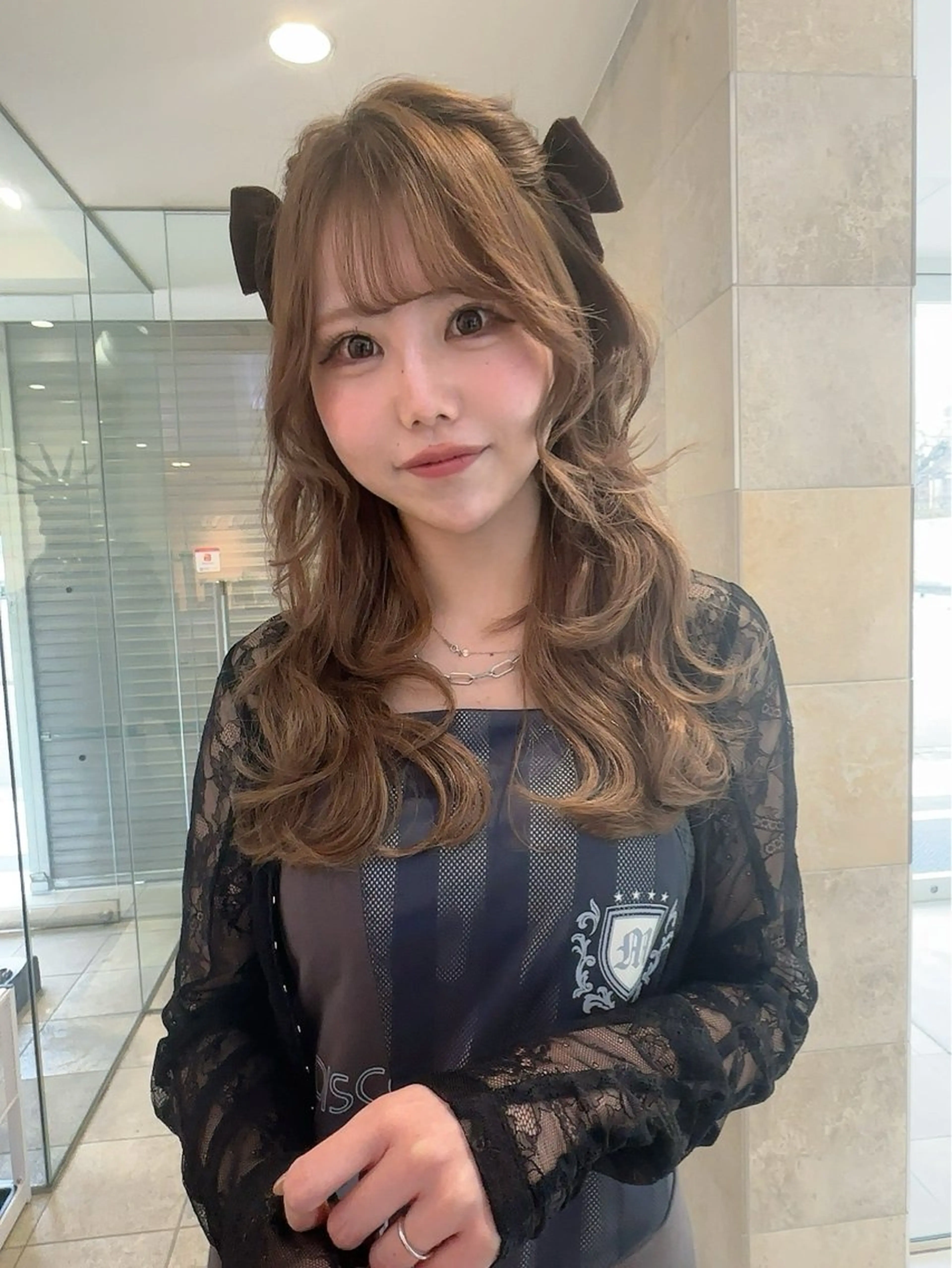 ロング カット ヘアカラー 中嶋 夏美のヘアスタイル