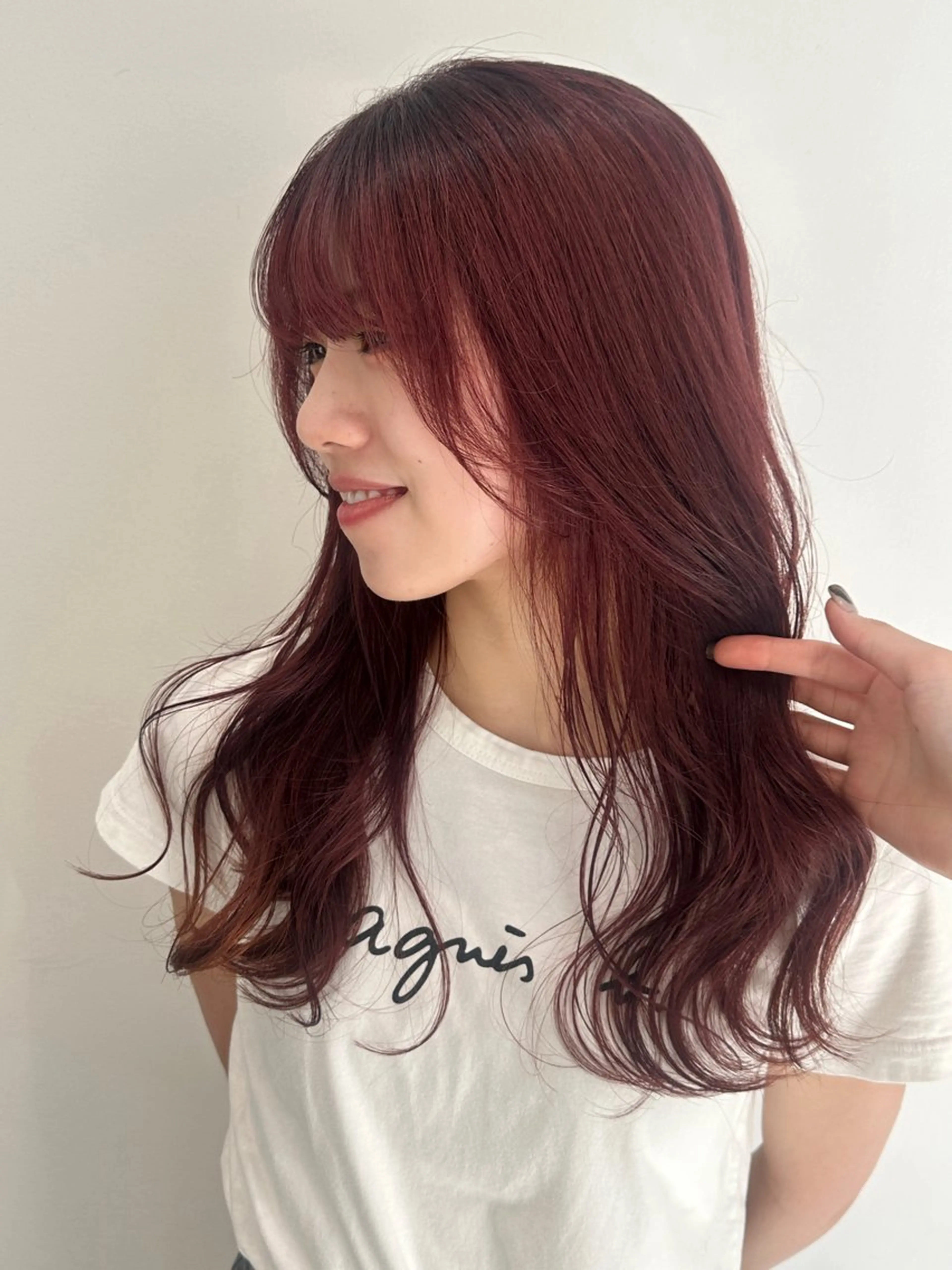 ロング カラー カット ヘアカラー トリートメント recipe 黒木 彩那のヘアスタイル