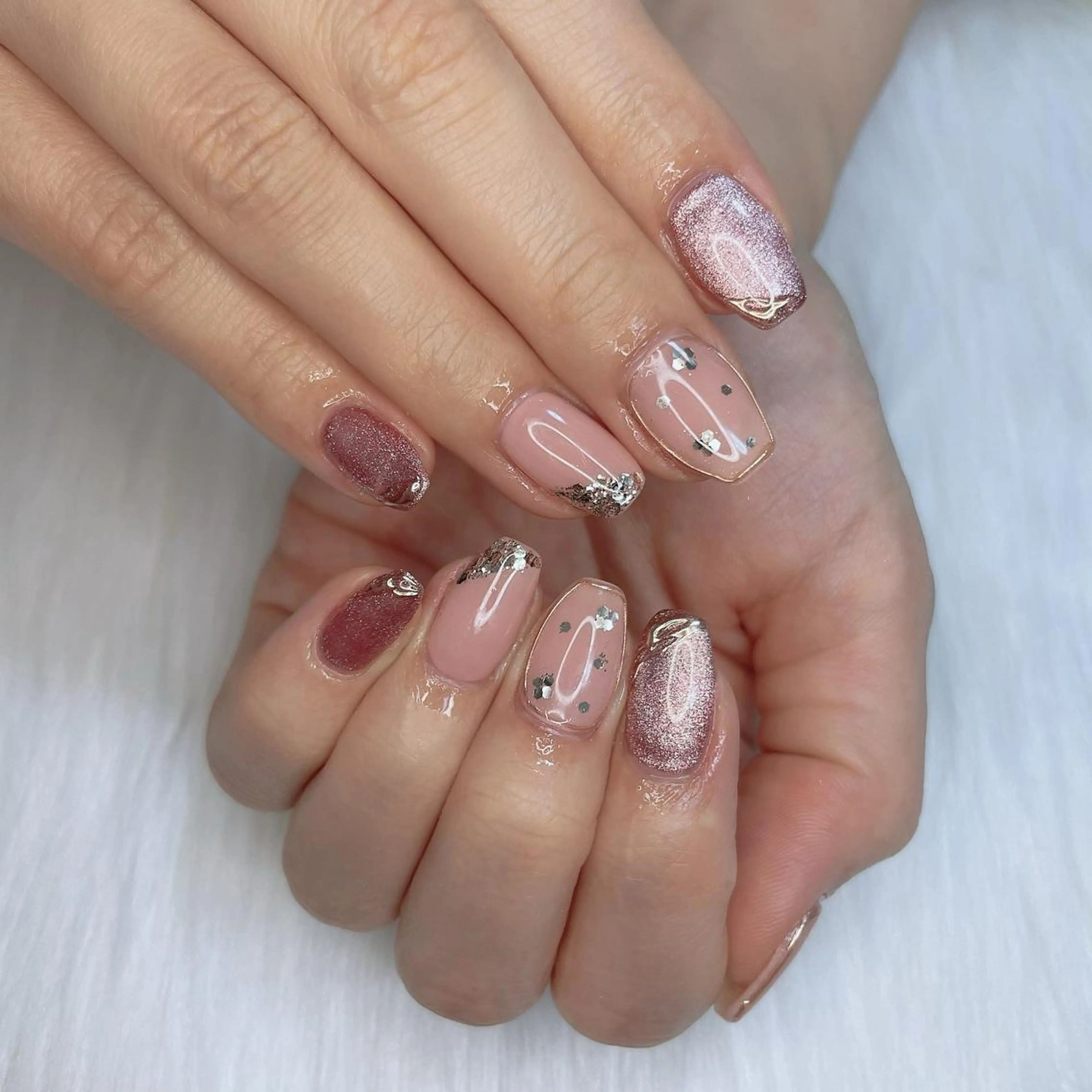 ネイル ジェルネイル マグネットネイル ハンドネイル Kayo 💅のネイルデザイン