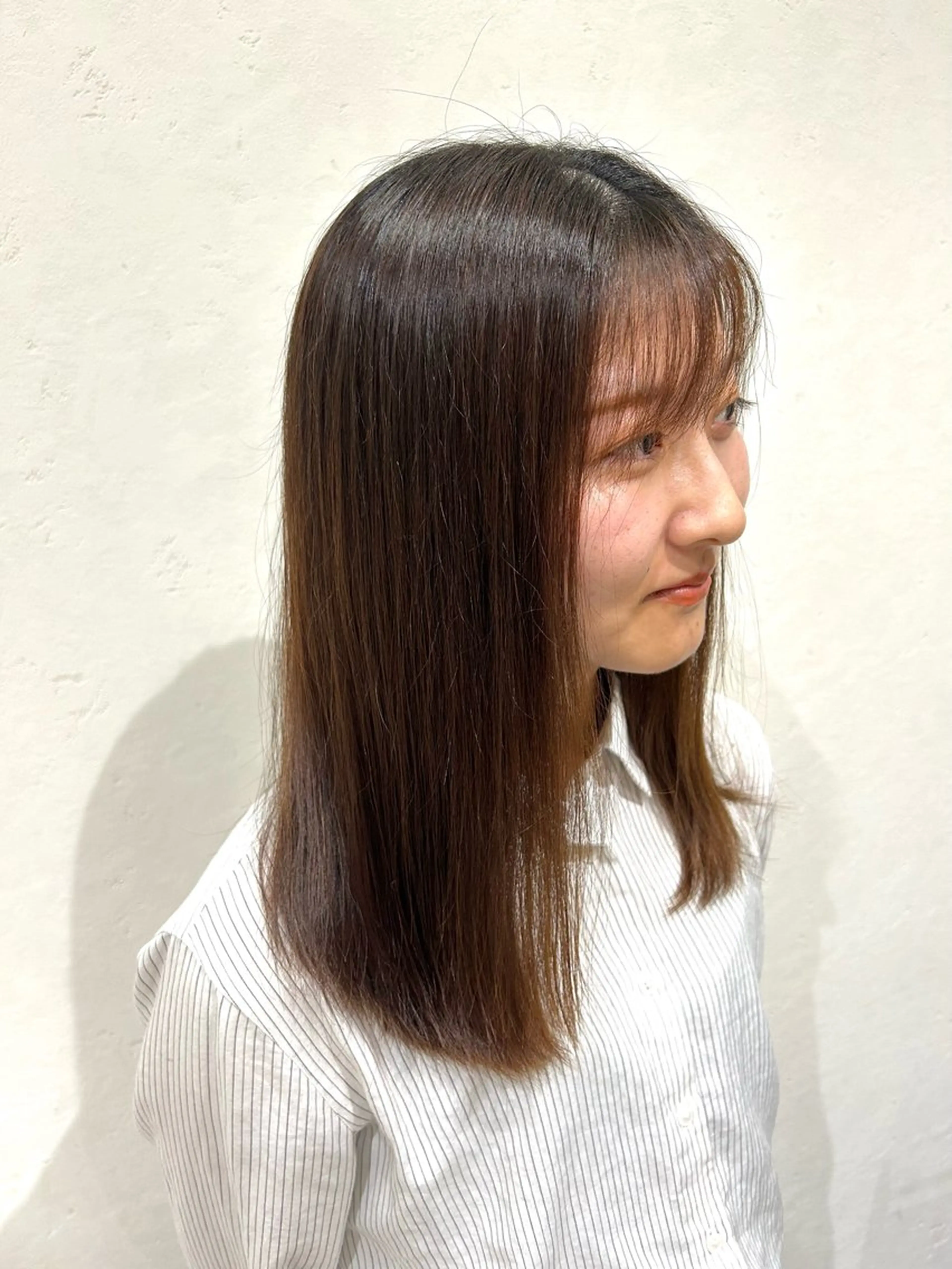 セミロング 🍒中川葵久美🍒 レイヤー/メンズのヘアスタイル