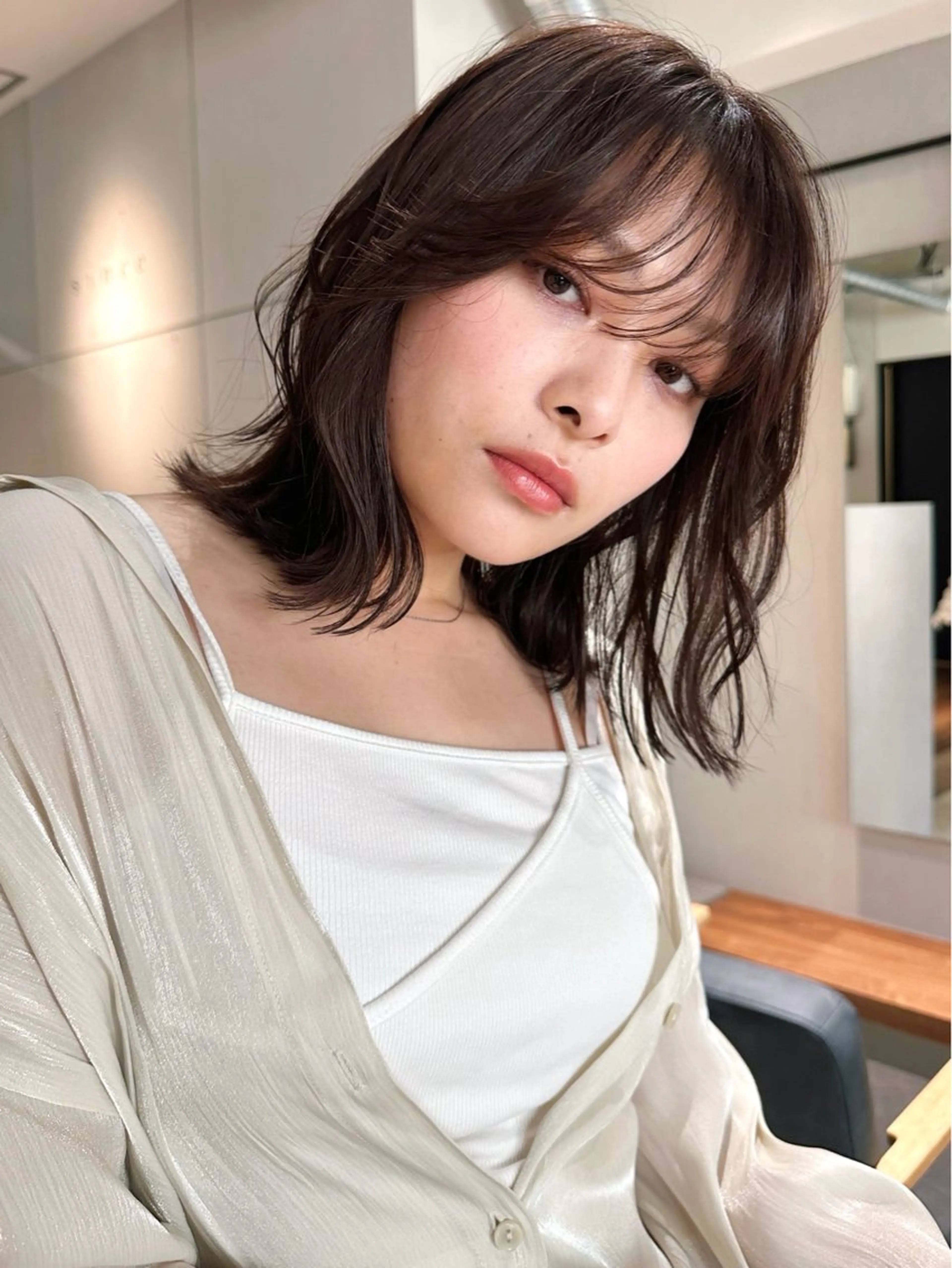 ショート カラー パーマ 🫧小顔×似合わせ× 透明感カラー🫧のヘアスタイル