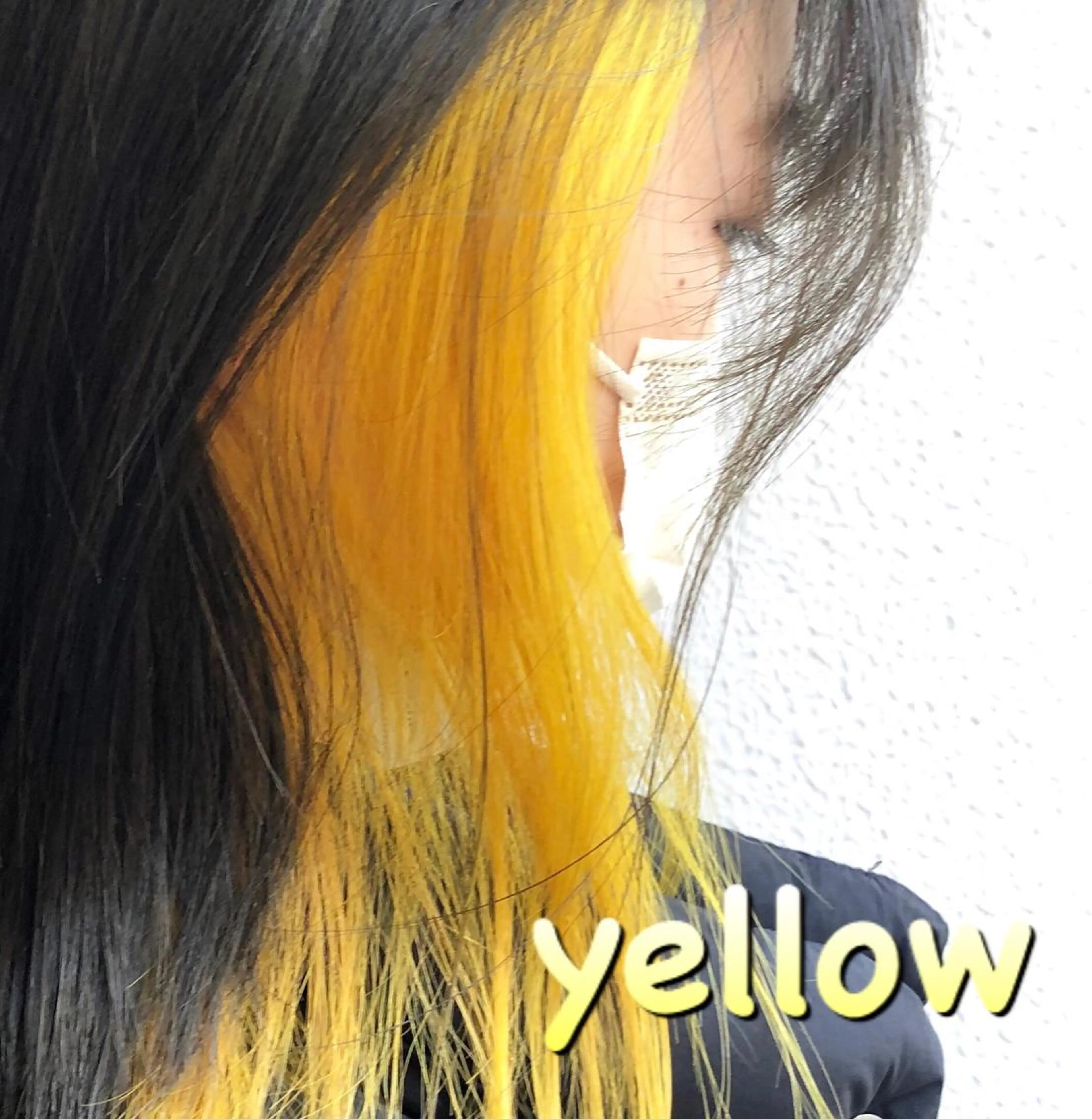 セミロング カラー インナーカラー カット ヘアカラー edge.所属・くまがい みゆ【edge.】のヘアスタイル