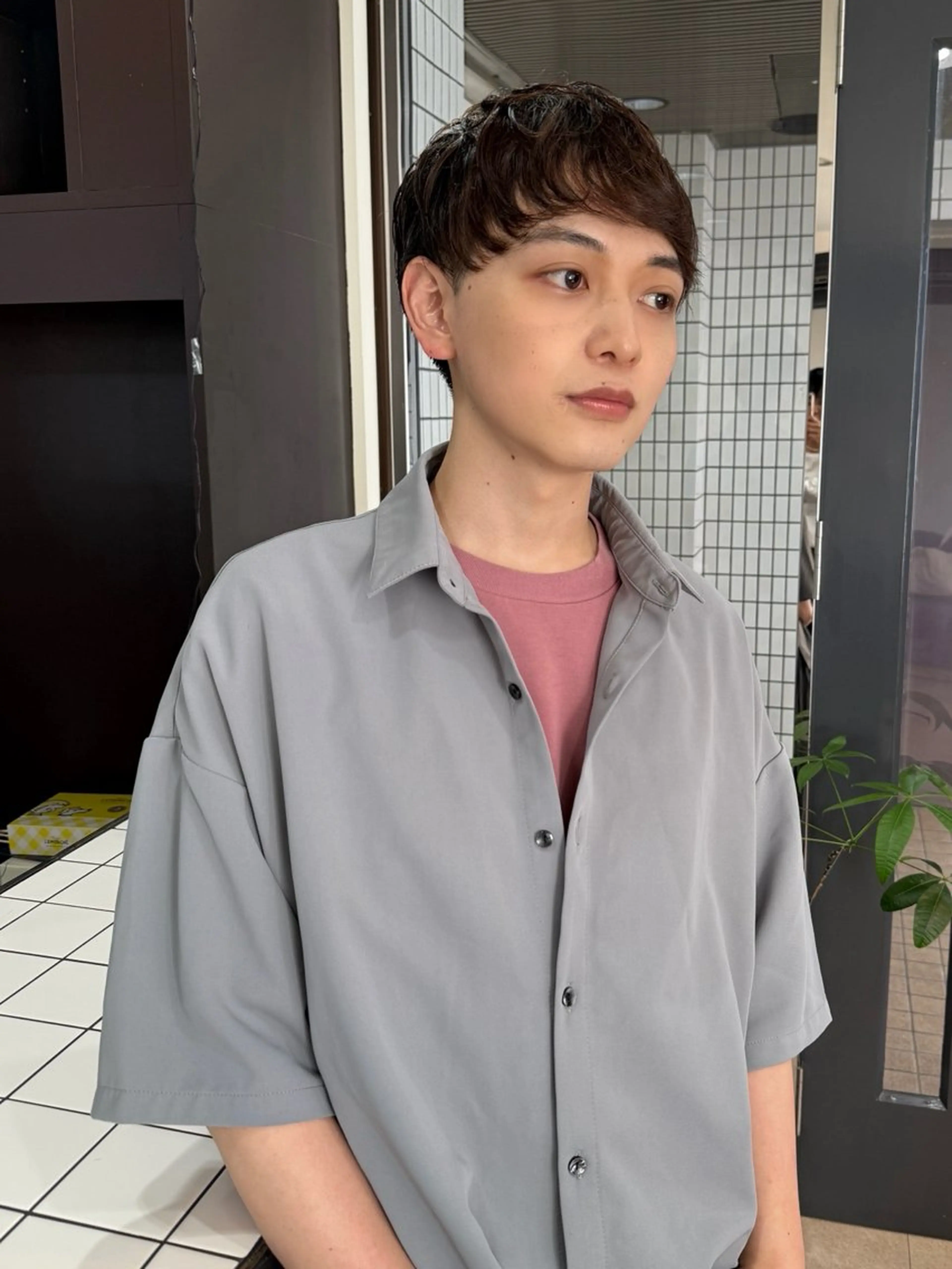 パーマ メンズ メンズパーマ カット パーマ SHICUNEアサミ /ショート/メンズのヘアスタイル