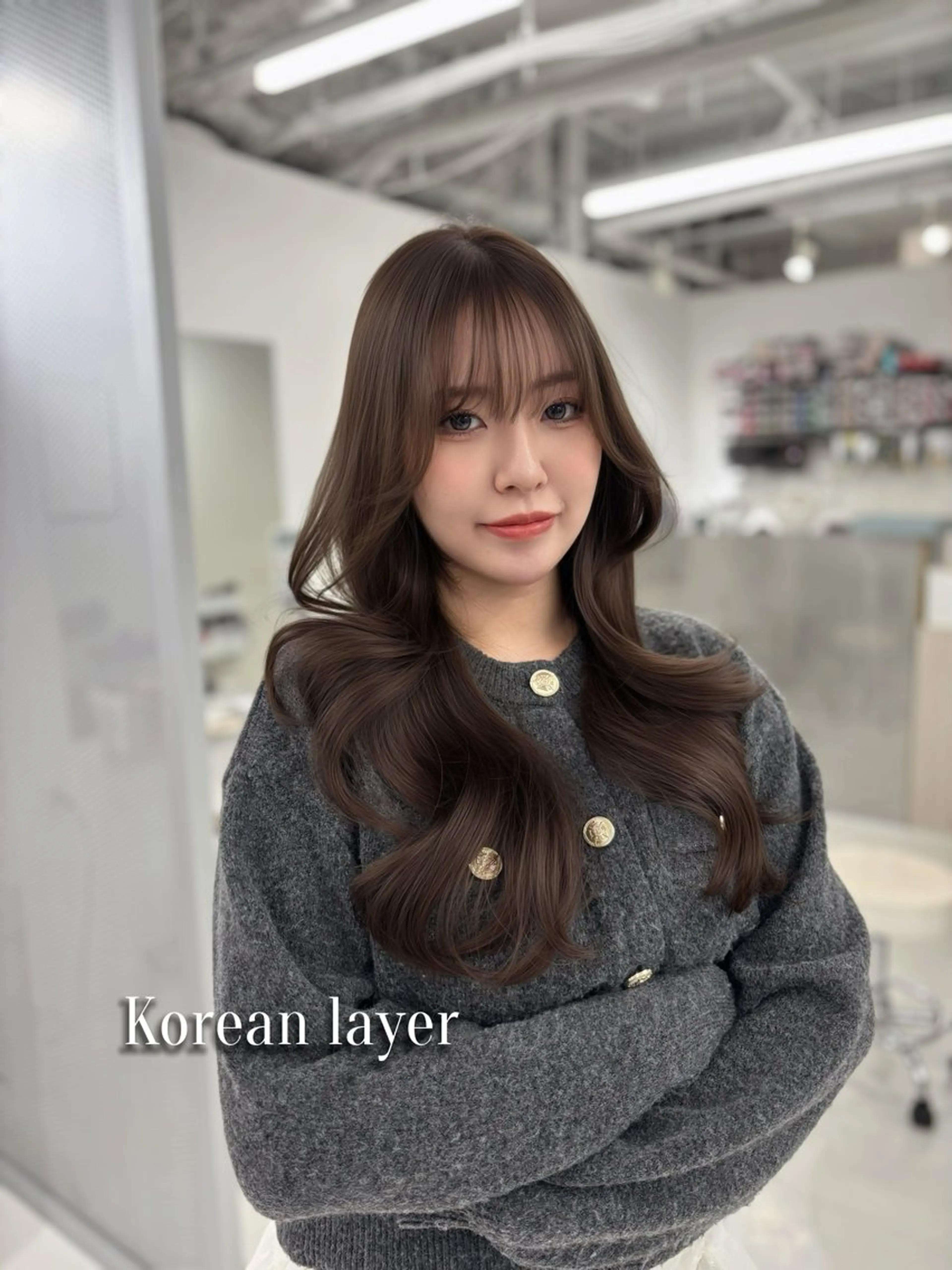 【🉐❤️🔥ミニモ限定価格❤️🔥】《韓国ヘア🇰🇷》カット+カラー+髪質改善トリートメントの写真