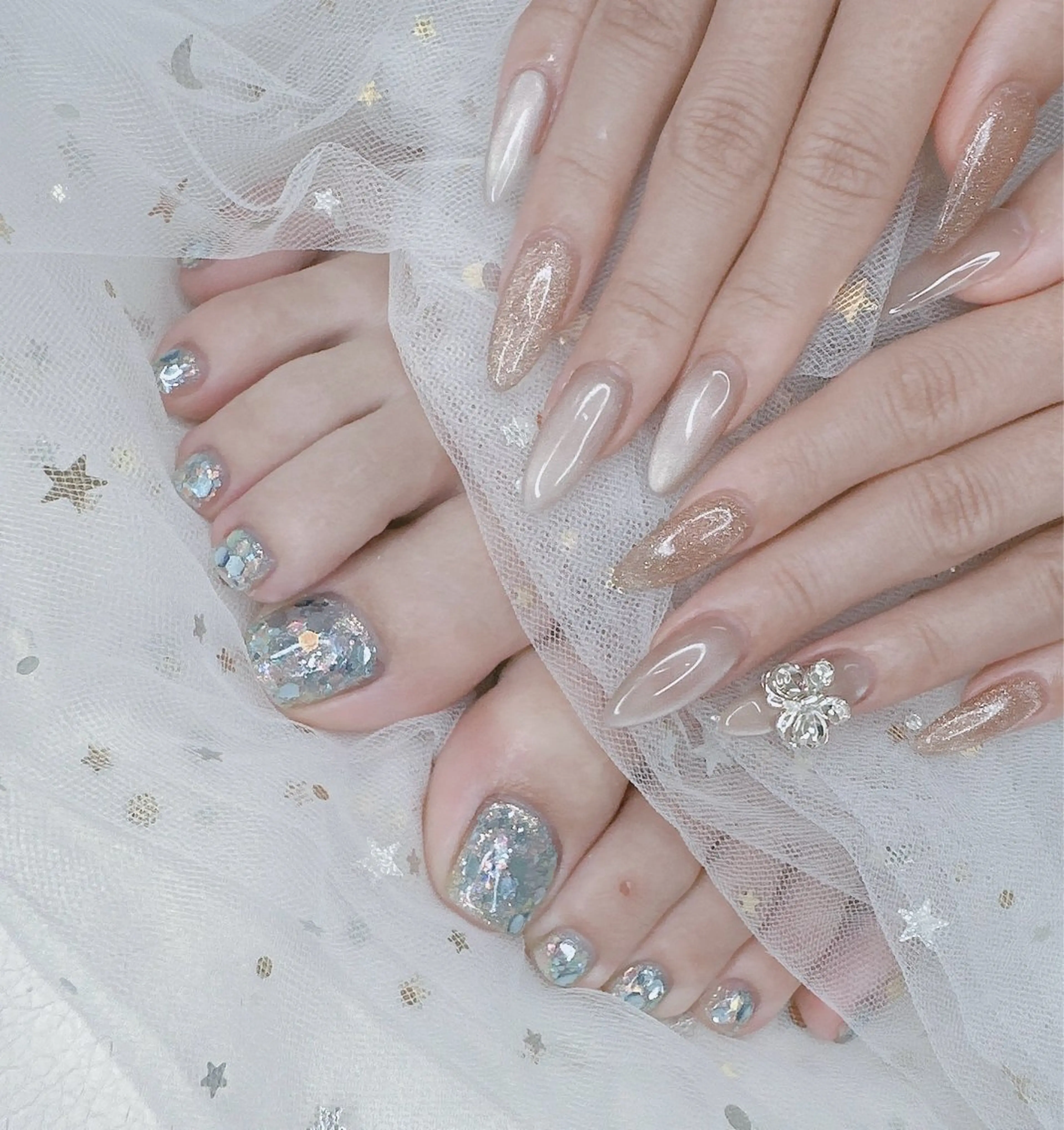 「minimo限定価格」✨ハンド➕フットネイルアートし放題✨（他店オフ¥1000​〜​)自店オフ無料✨の写真