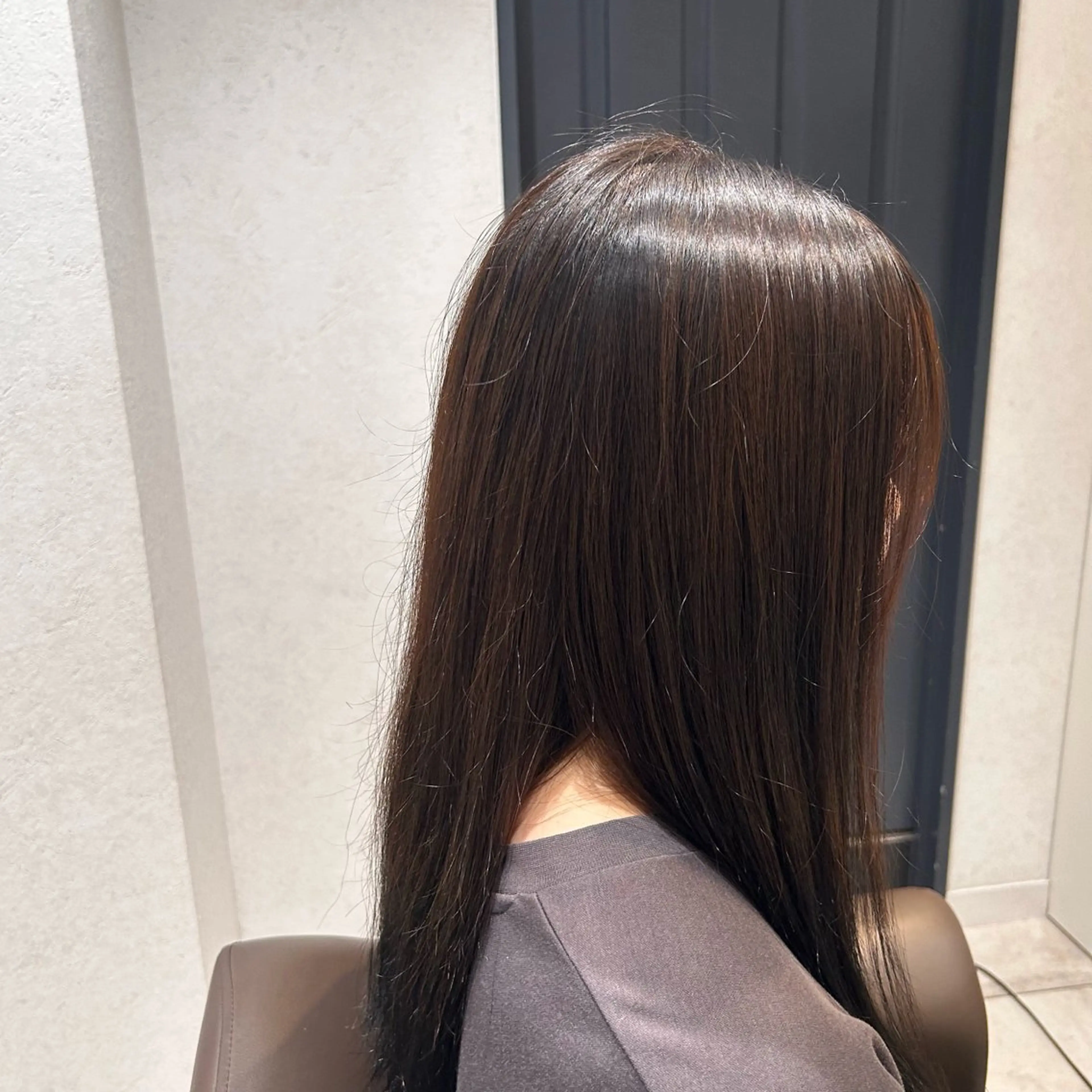 ミディアム カラー ブラウンカラー ヘアカラー 保坂 駿太郎のヘアスタイル