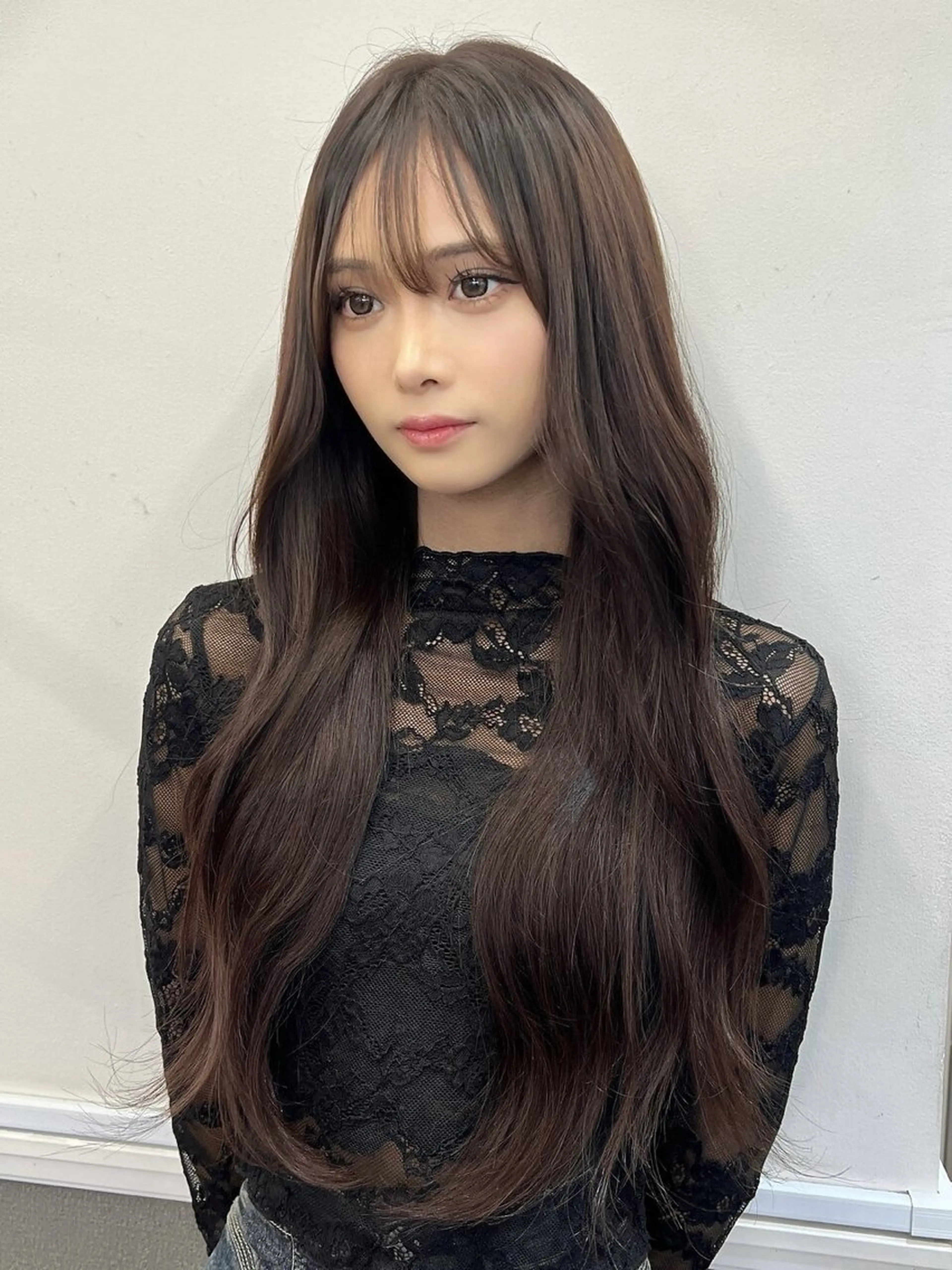 ロング シールエクステ ボブ エクステ ロング 吉村 憂々のヘアスタイル