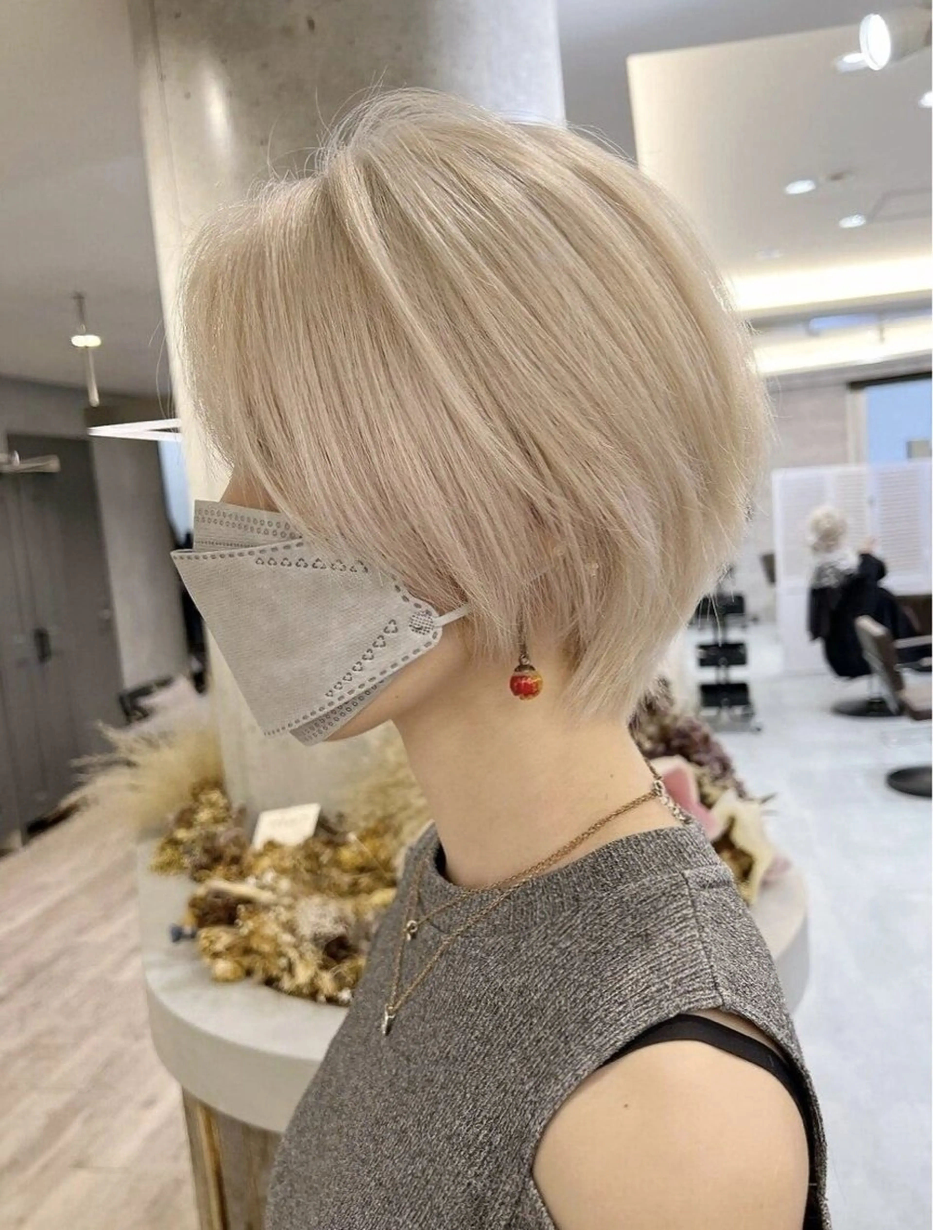 ショート 丸みショート ショートヘア ケアブリーチ🌟 ♢WATARU♢のヘアスタイル