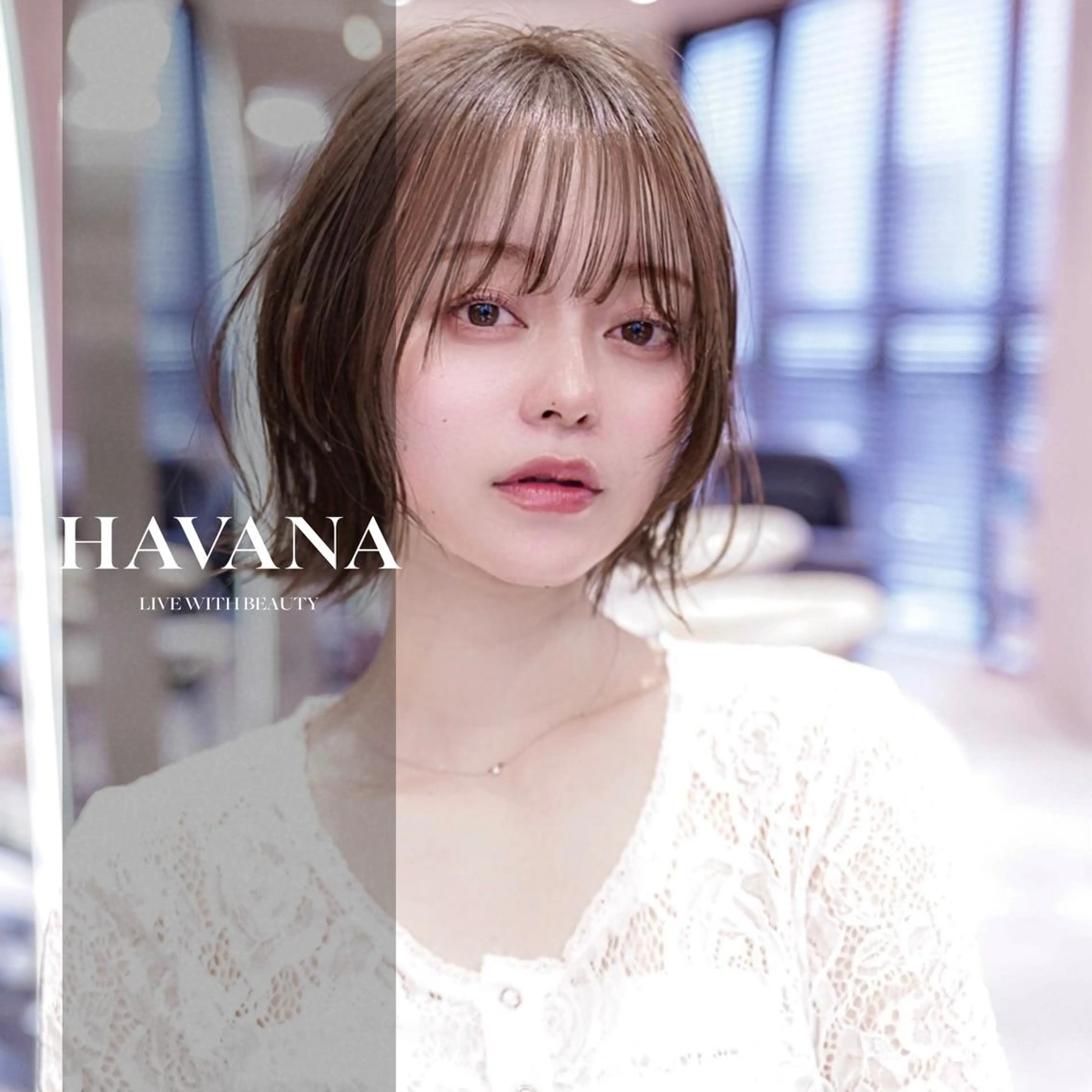 カラー ショート カット ヘアカラー トリートメント １HAVANA.渋谷 【レイヤー/韓国】のヘアスタイル