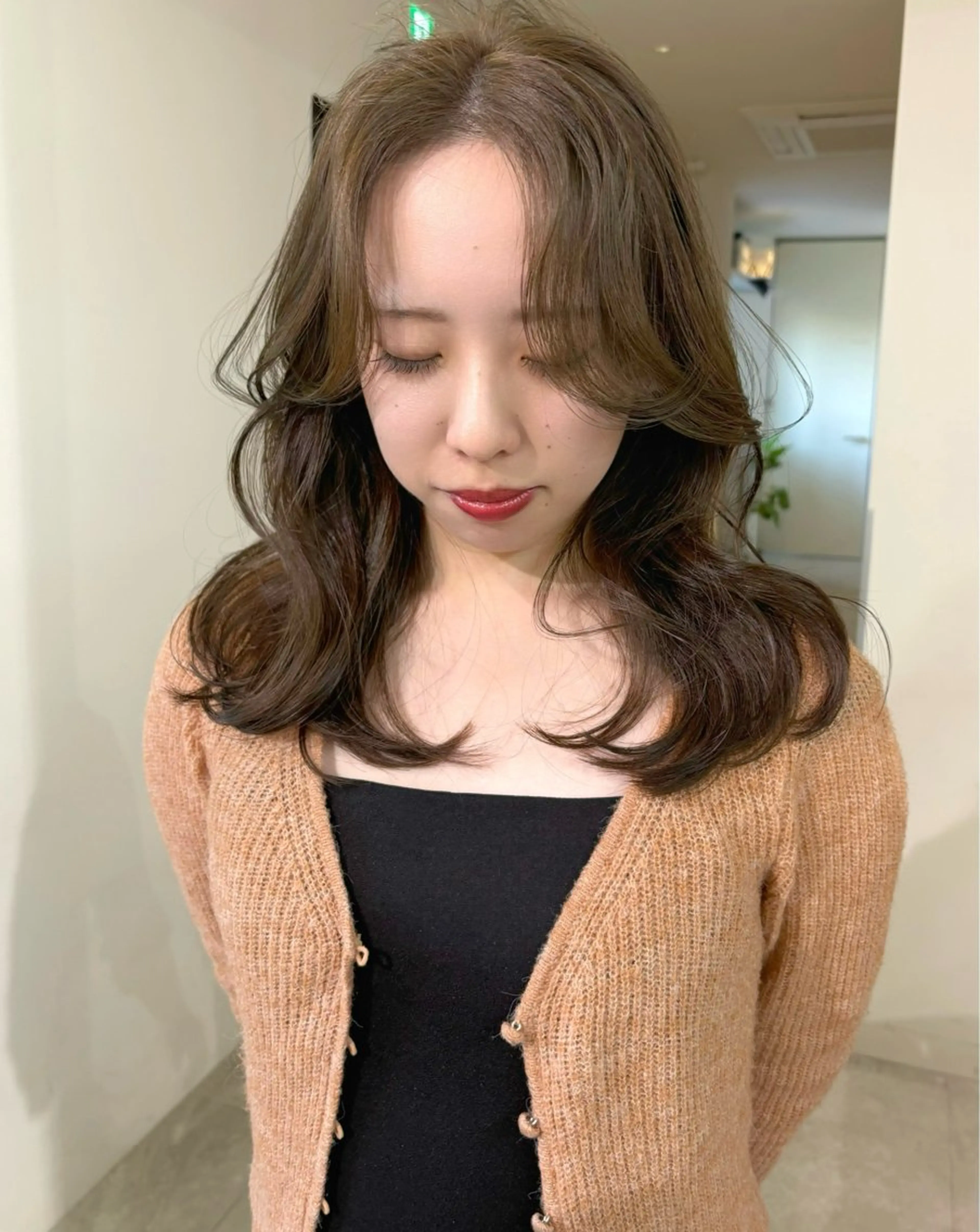 ロング カラー ブリーチ 透明感カラー ダブルカラー ブリーチなしカラー カット ヘアカラー mizuki/ピンク ベージュ.レイヤーのヘアスタイル