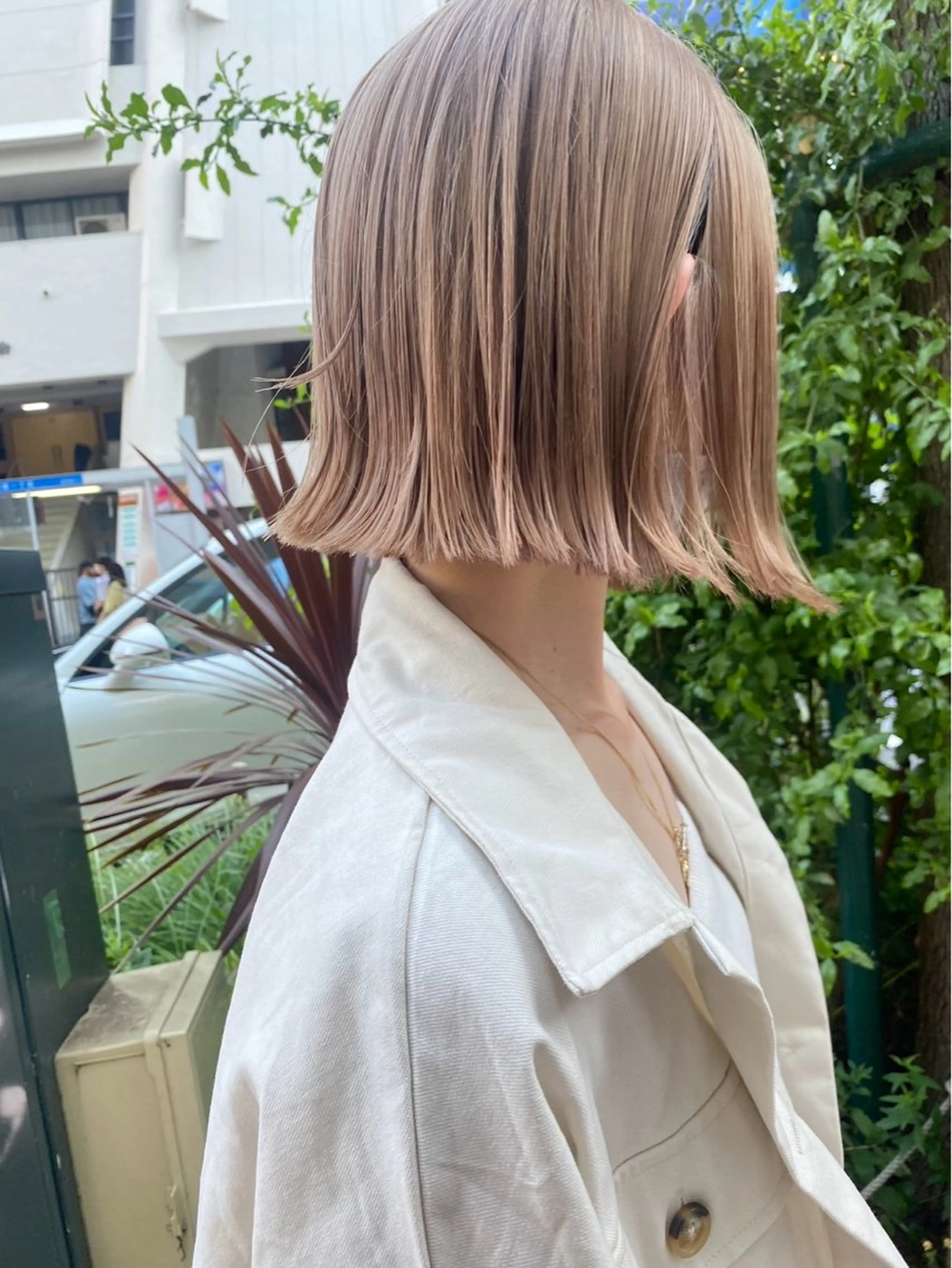 ミディアム ヘアカラー ♥️ボブ/ブリーチ なしカラー/mahoのヘアスタイル