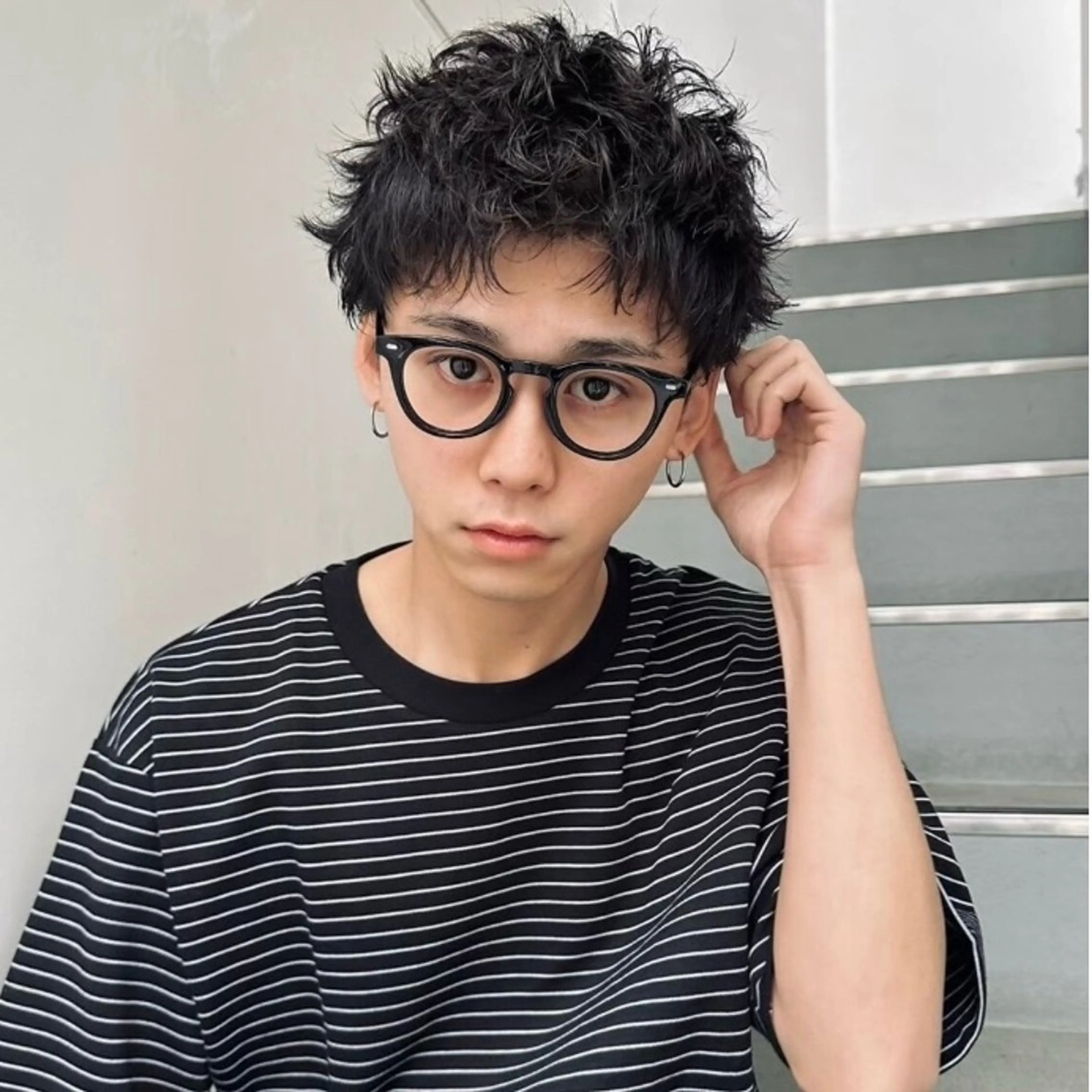 ショート メンズ メンズパーマ メンズショート スパイキーショート ショートヘア 🪄あべいくみ レイヤー、メンズ🌙のヘアスタイル