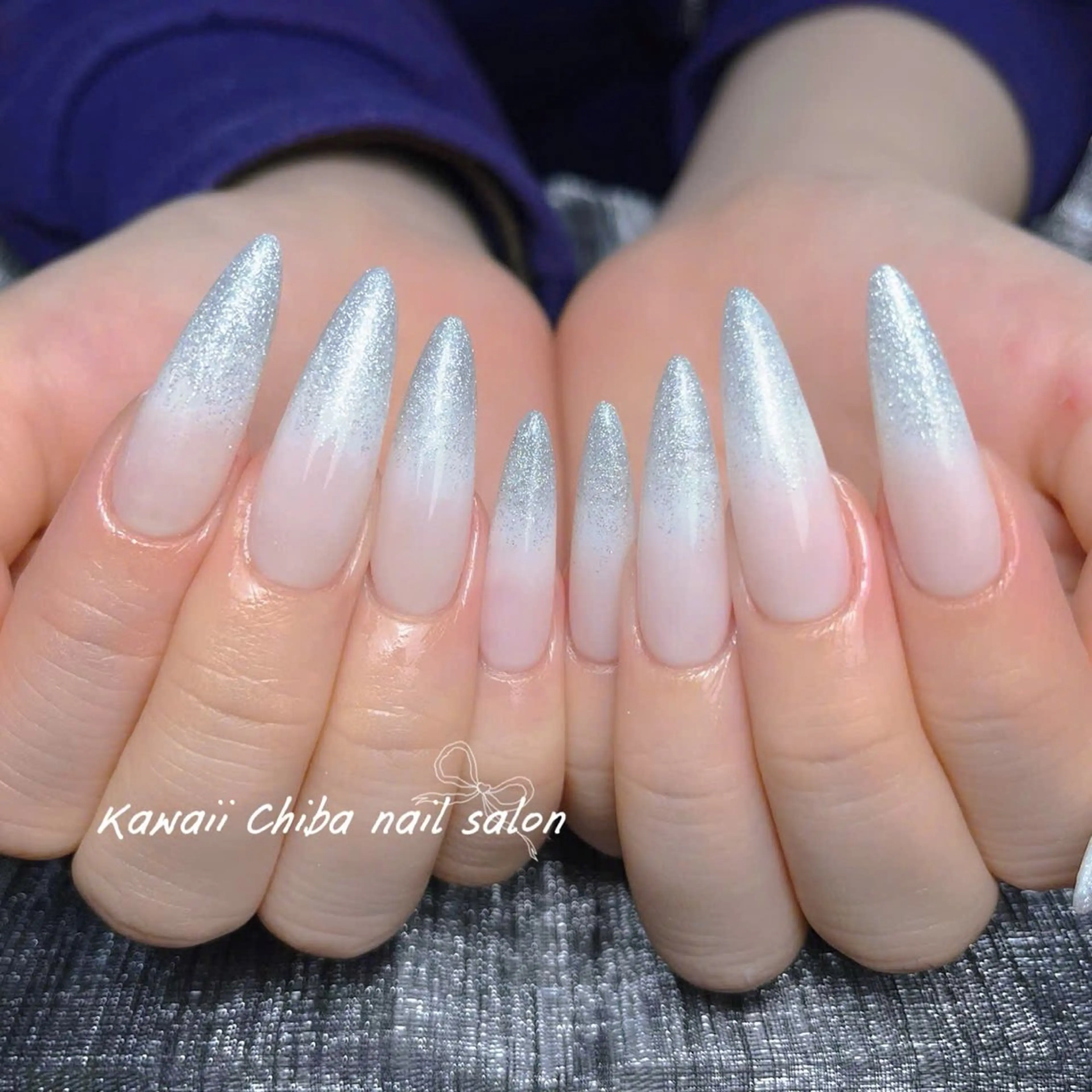 ネイル グラデーション マグネットネイル ハンドネイル ハンドケア Kawaii Nail Salonのネイルデザイン